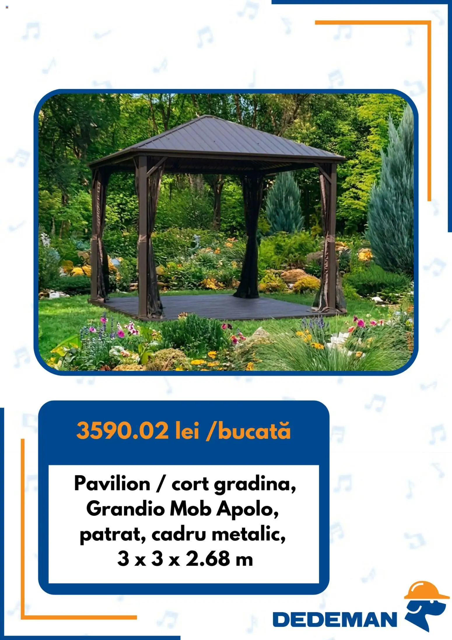 Catalog Dedeman 1 - 30 Iulie 2026 | Pagina 2 | Produse: Cort, Pavilion