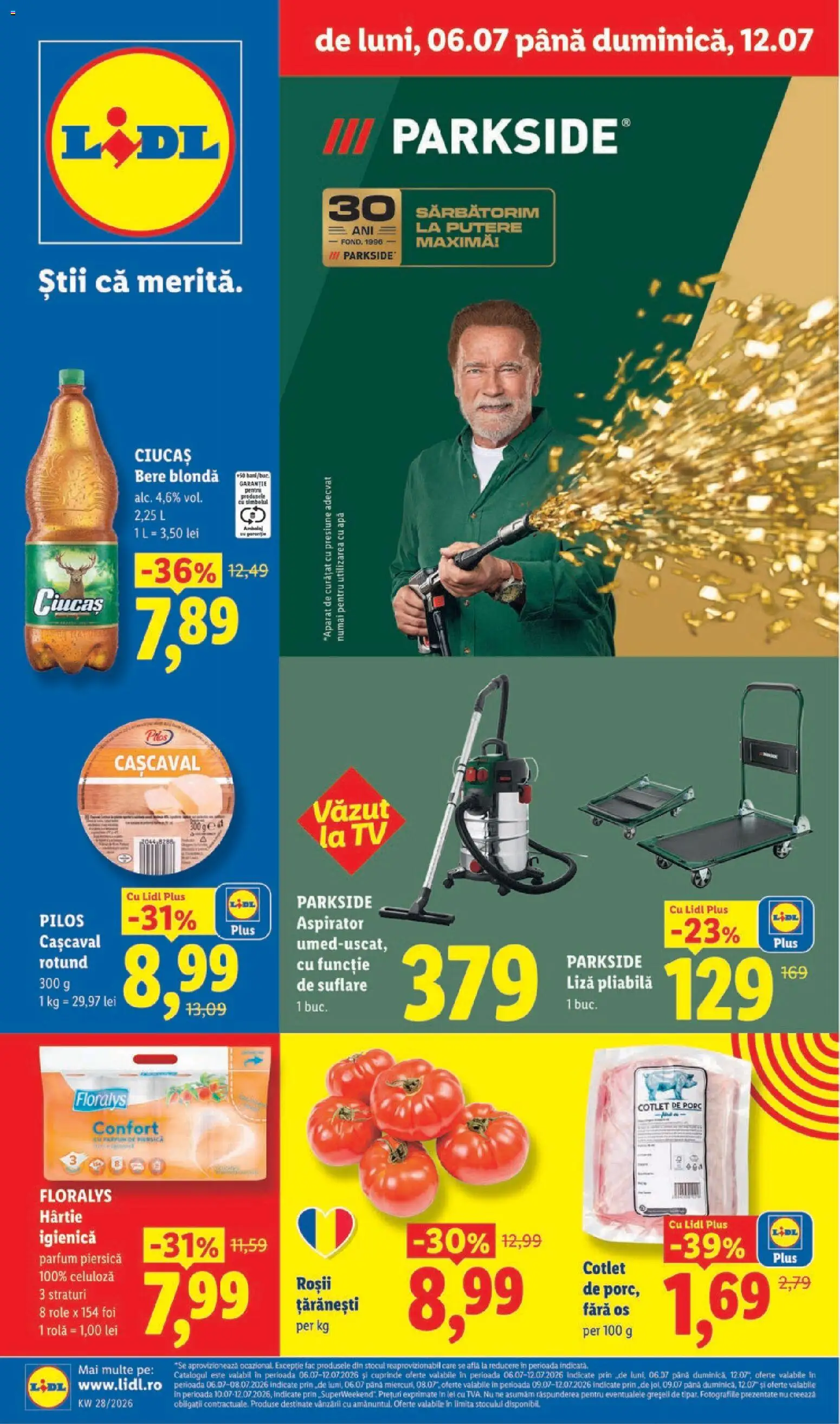 Catalog LIDL 6 - 11 Iulie 2026 | Pagina 1 | Produse: Toplar, Lait de coco, Cașcaval, Roșii