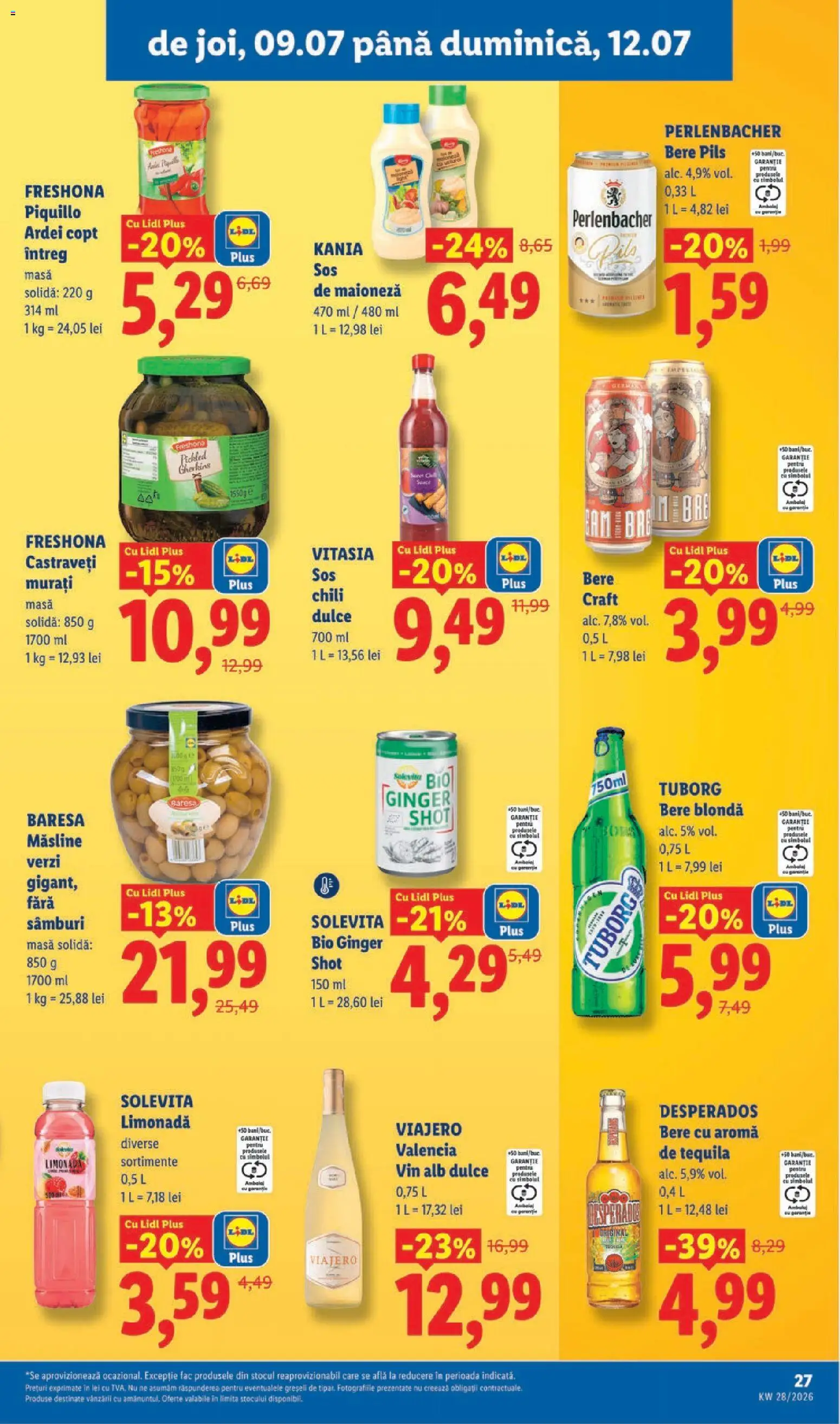 Catalog LIDL 6 - 11 Iulie 2026 | Pagina 27 | Produse: Ardei, Eğitim çantaları, Vin, Castraveți