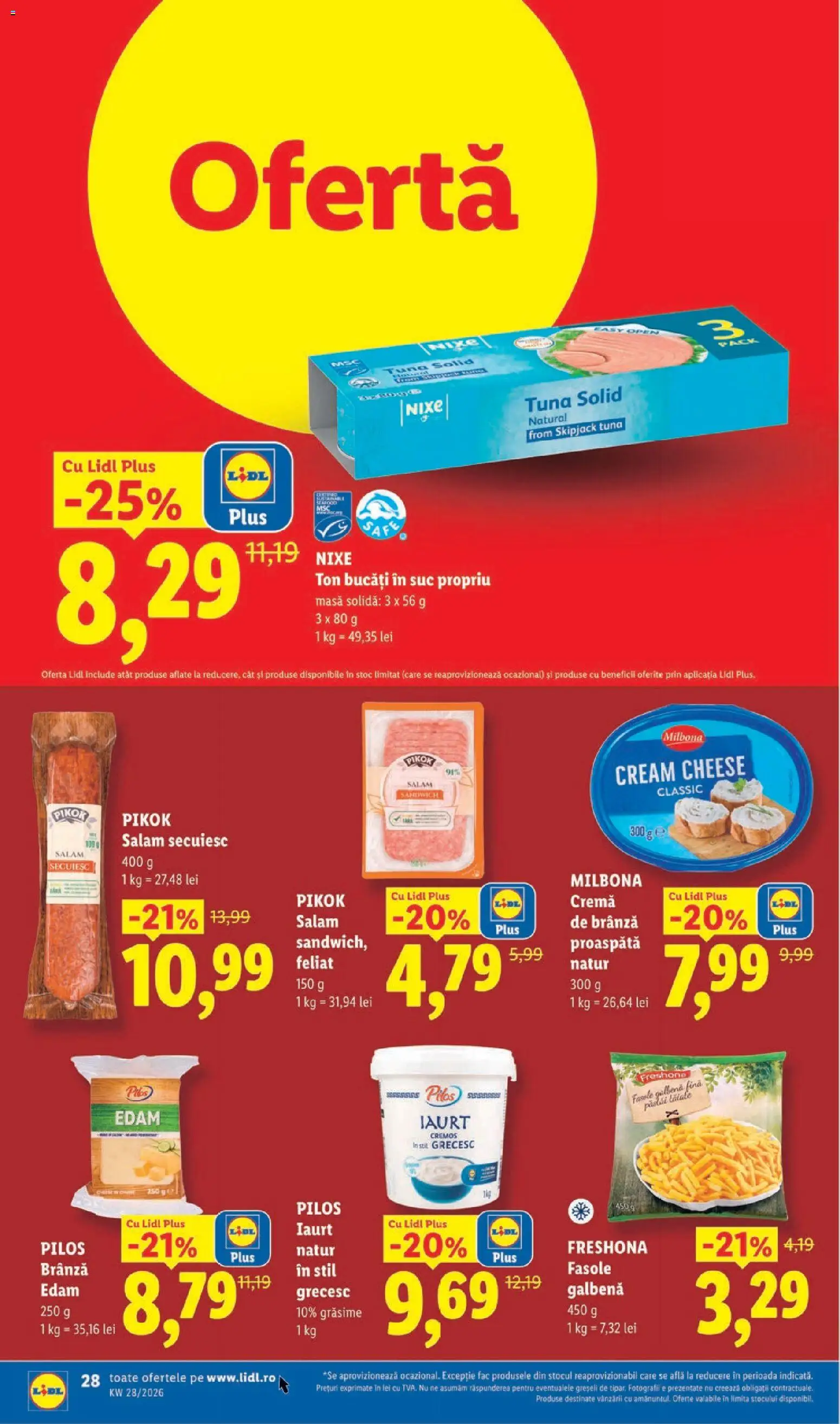 Catalog LIDL 6 - 11 Iulie 2026 | Pagina 28 | Produse: Toplar, Masă, Cremă, Salam