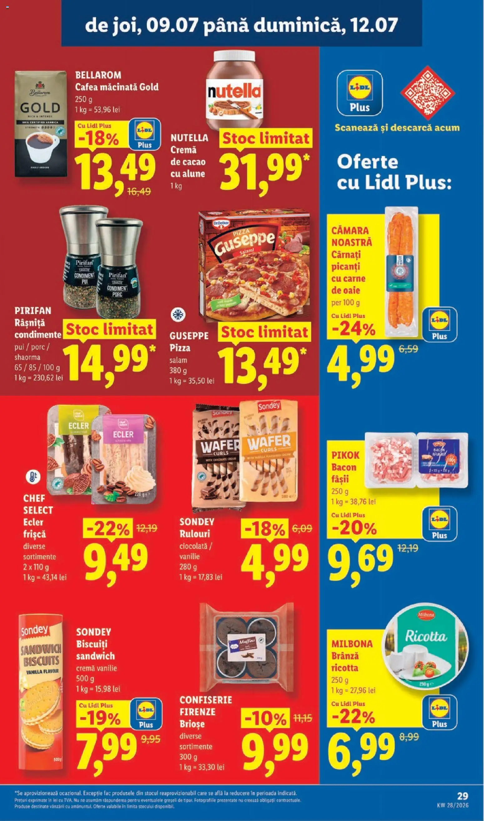Catalog LIDL 6 - 11 Iulie 2026 | Pagina 29 | Produse: Hacıyatmaz Kedi Oyuncağı, Pizza, Cacao, Biscuiți