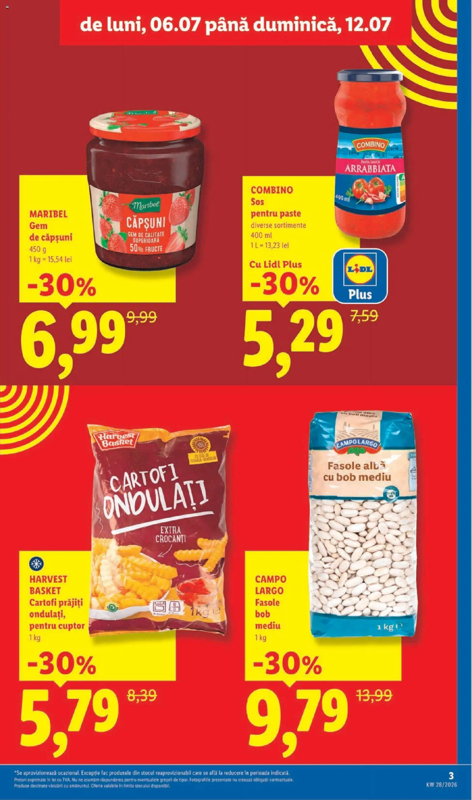 Catalog LIDL 6 - 11 Iulie 2026 | Pagina 3 | Produse: Cuptor, Căpșuni, Fasole albă, Cartofi