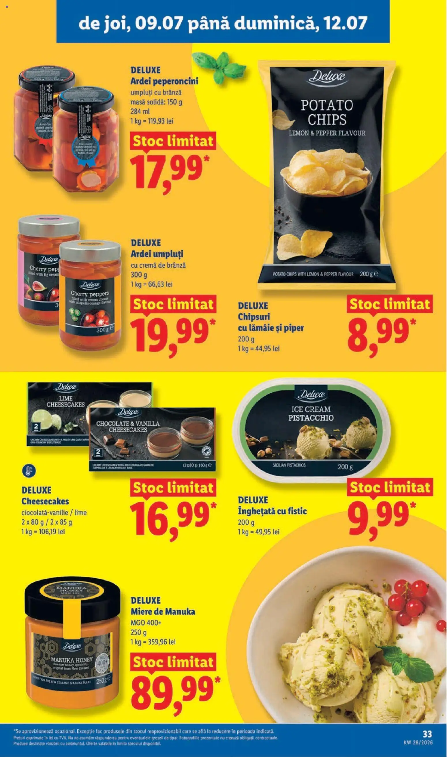 Catalog LIDL 6 - 11 Iulie 2026 | Pagina 33 | Produse: Ardei, Fistic, Cremă de brânză, Ardei umpluți