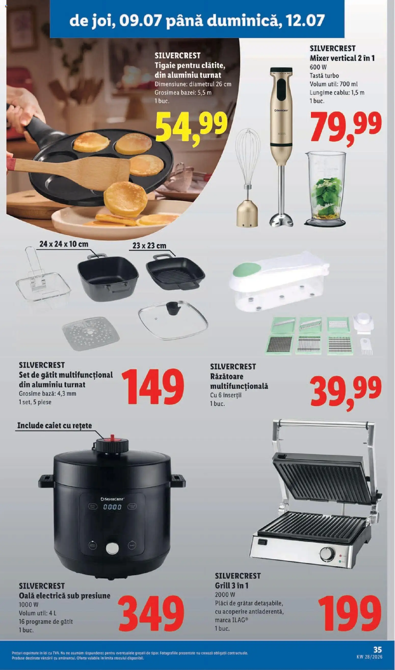 Catalog LIDL 6 - 11 Iulie 2026 | Pagina 35 | Produse: Grill, Oală, Răzătoare, Grătar