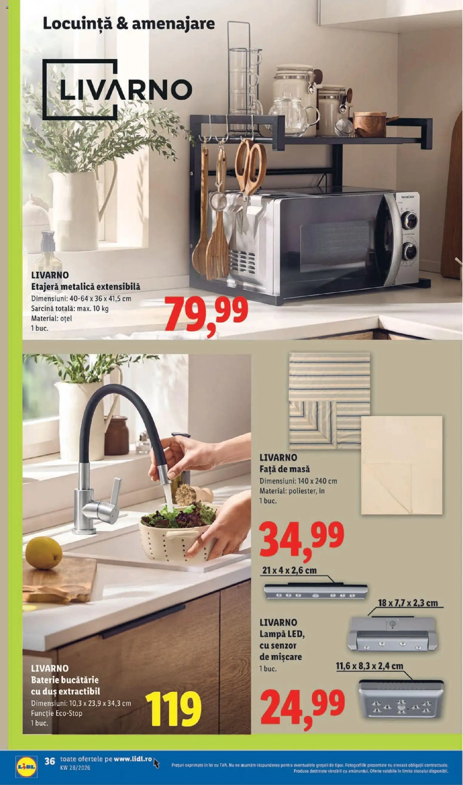 Catalog LIDL 6 - 11 Iulie 2026 | Pagina 36 | Produse: Babak, Baterie, Duș, Lampă