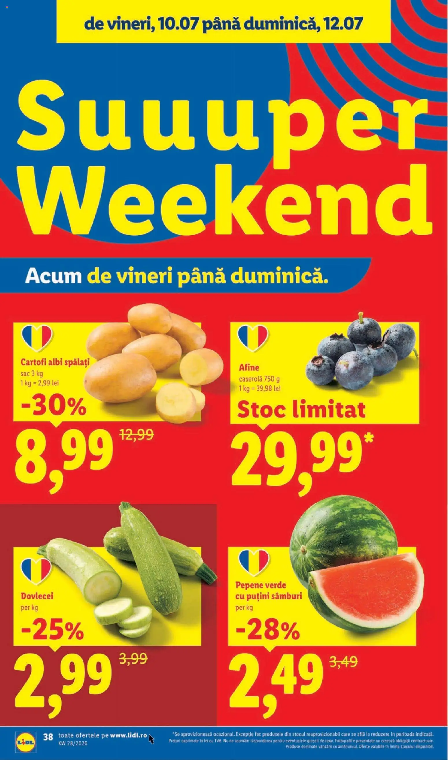 Catalog LIDL 6 - 11 Iulie 2026 | Pagina 38 | Produse: Pepene Verde, Afine, Cartofi