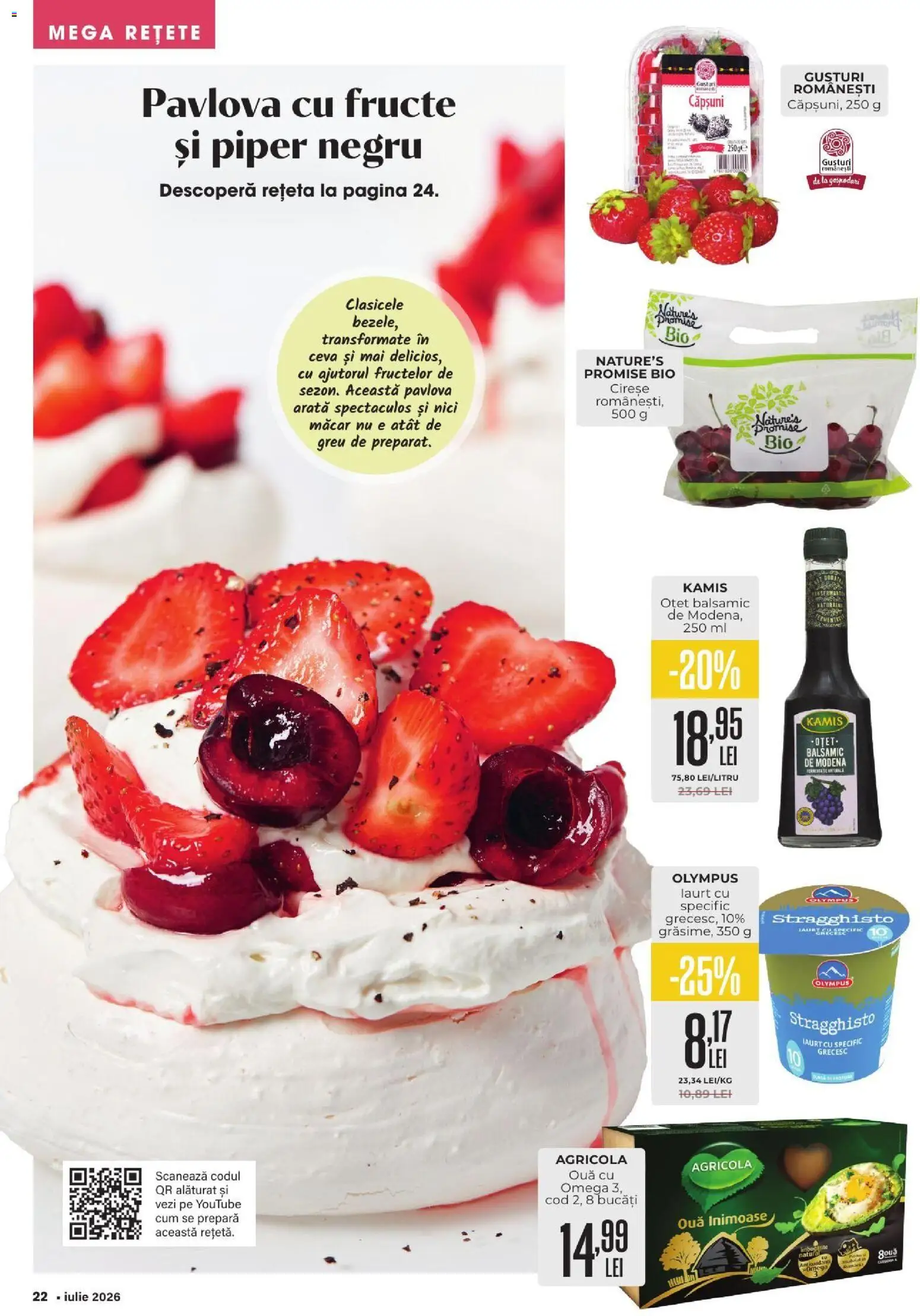 Catalog Mega Image 2 - 27 Iulie 2026 | Pagina 22 | Produse: Şerit ödül, Căpșuni, Cireșe, Fructe