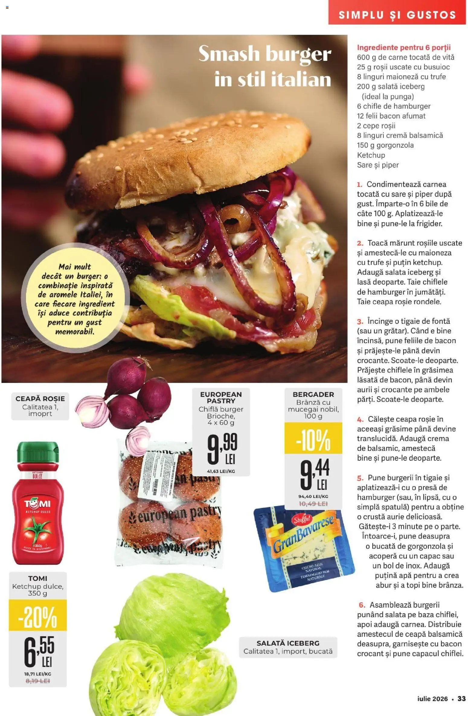 Catalog Mega Image 2 - 27 Iulie 2026 | Pagina 33 | Produse: Presă, Brânză cu mucegai, Salată, Ceapă