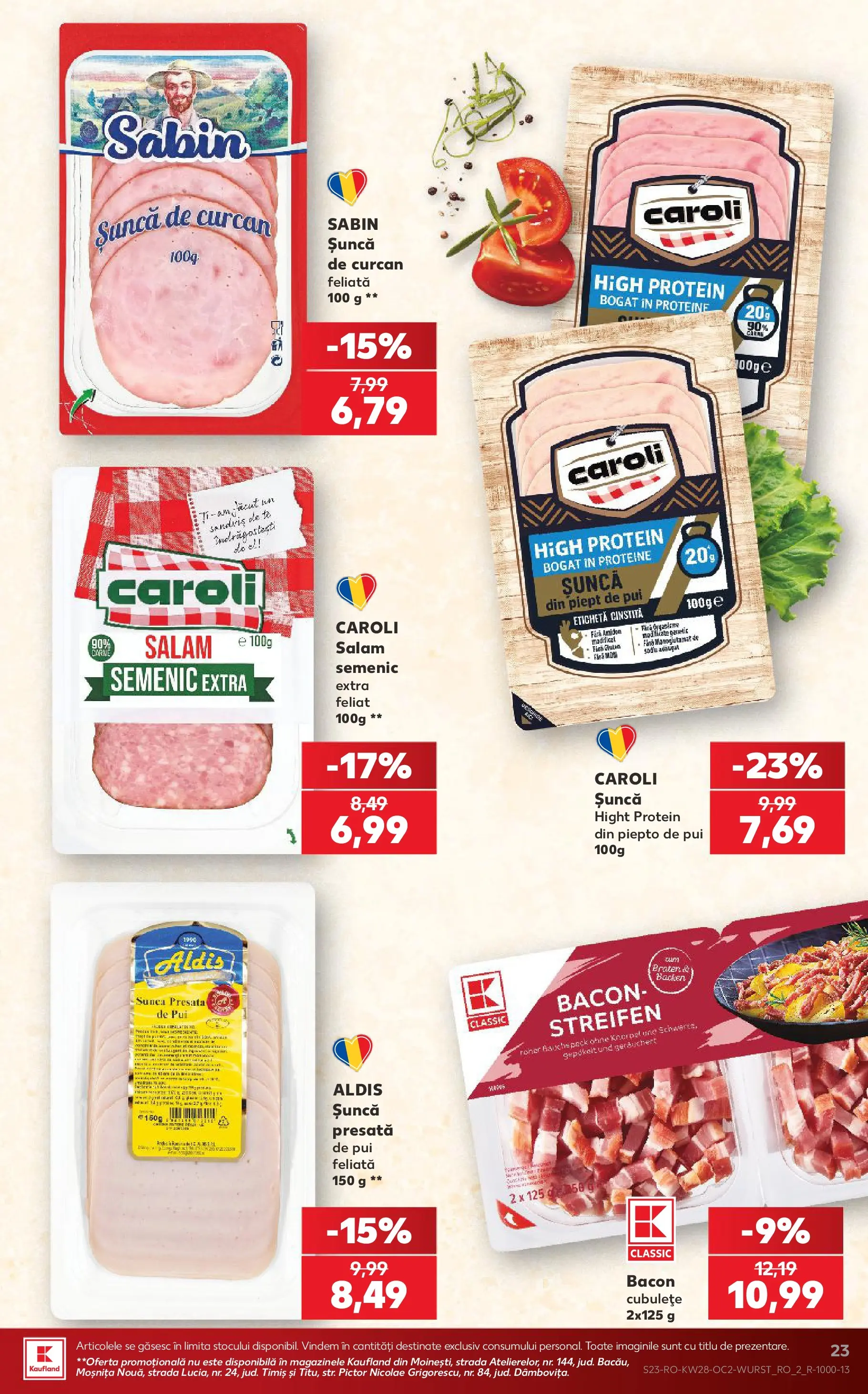 Catalog Kaufland 8 - 13 Iulie 2026 | Pagina 23 | Produse: Masaüstü kılıfı, Hacıyatmaz Kedi Oyuncağı, Salam, Șuncă