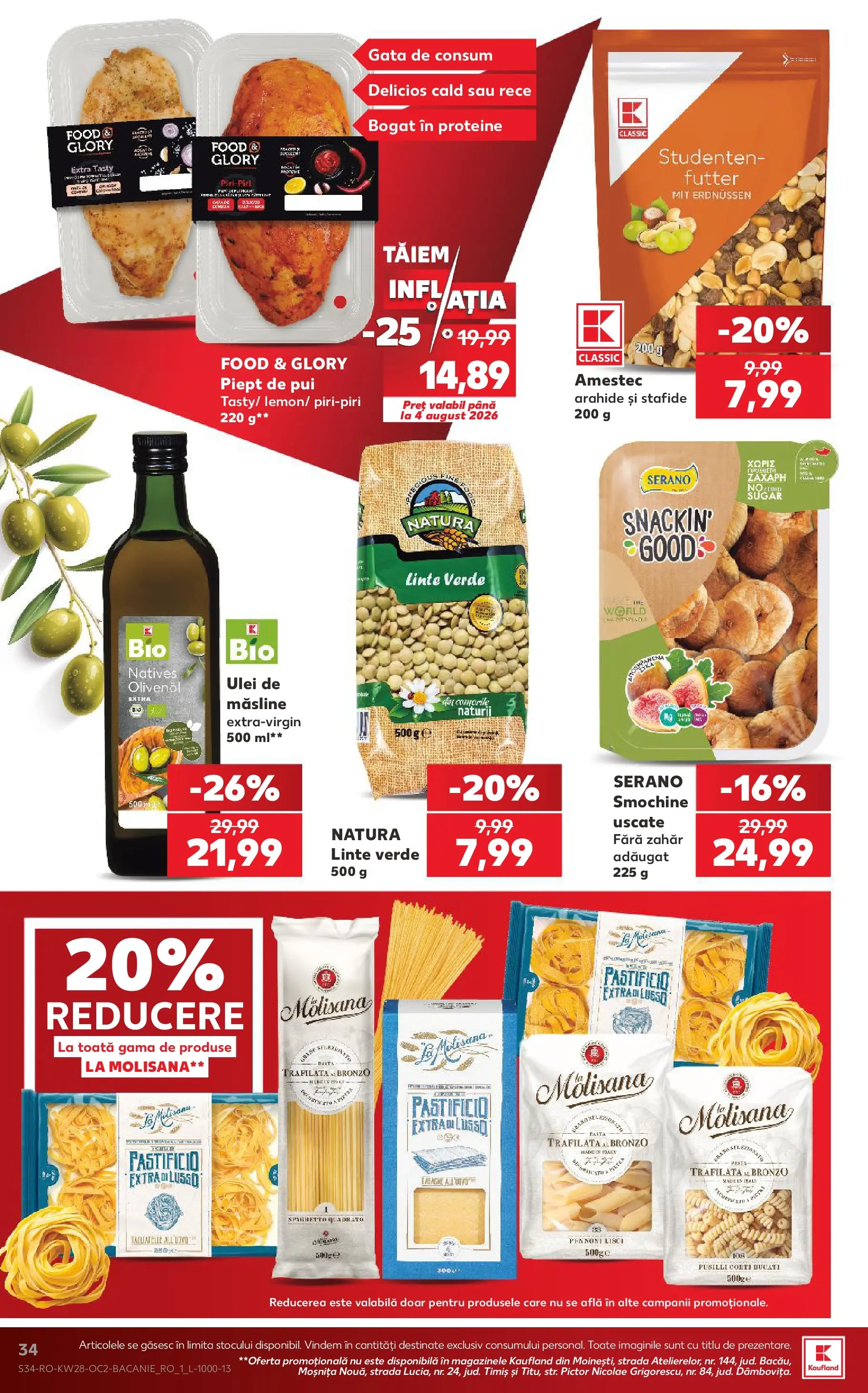 Catalog Kaufland 8 - 13 Iulie 2026 | Pagina 34 | Produse: Masaüstü kılıfı, Hacıyatmaz Kedi Oyuncağı, Măsline, Zahăr