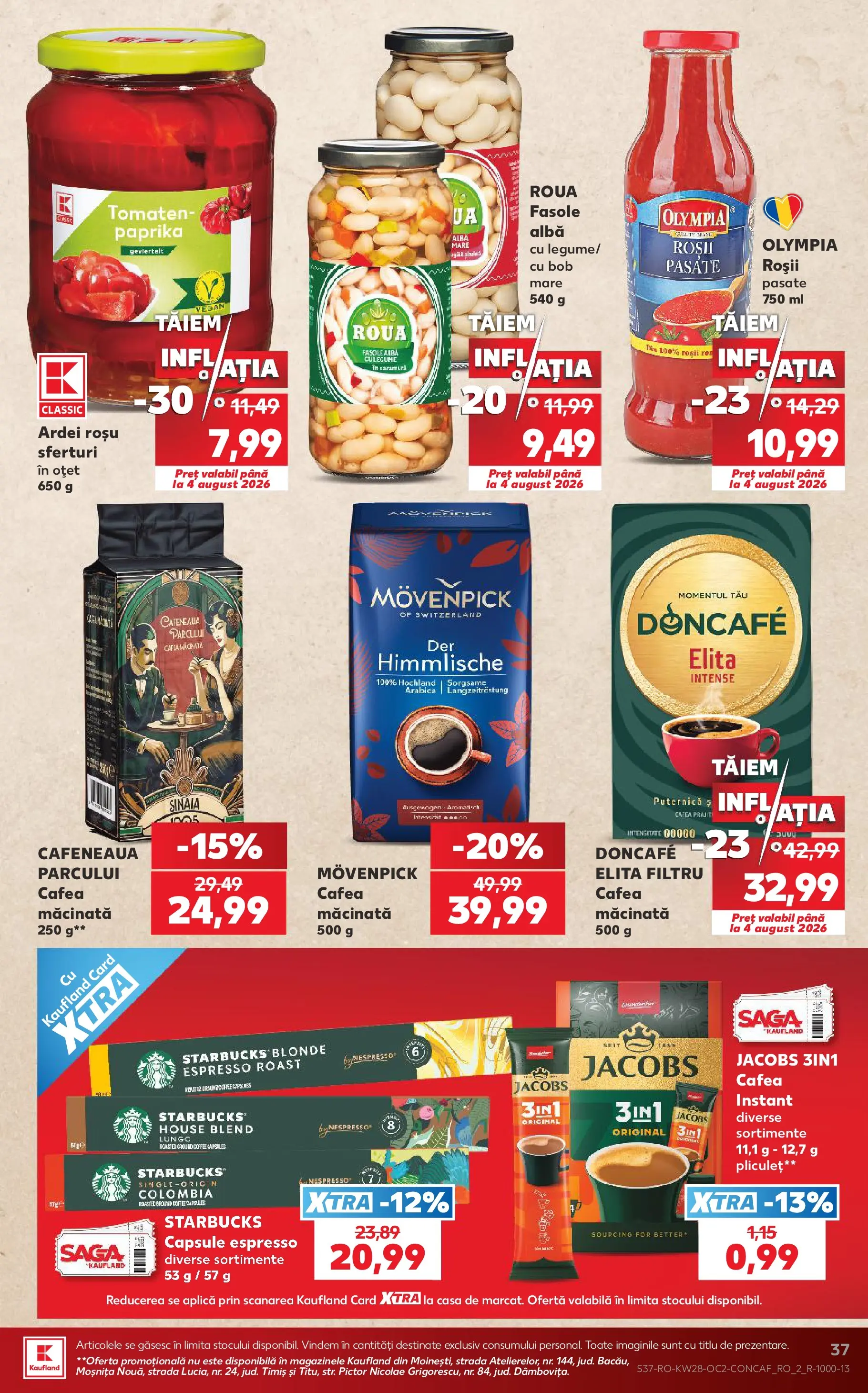 Catalog Kaufland 8 - 13 Iulie 2026 | Pagina 37 | Produse: Ardei, Köpek çiti, Cafea, Oțet