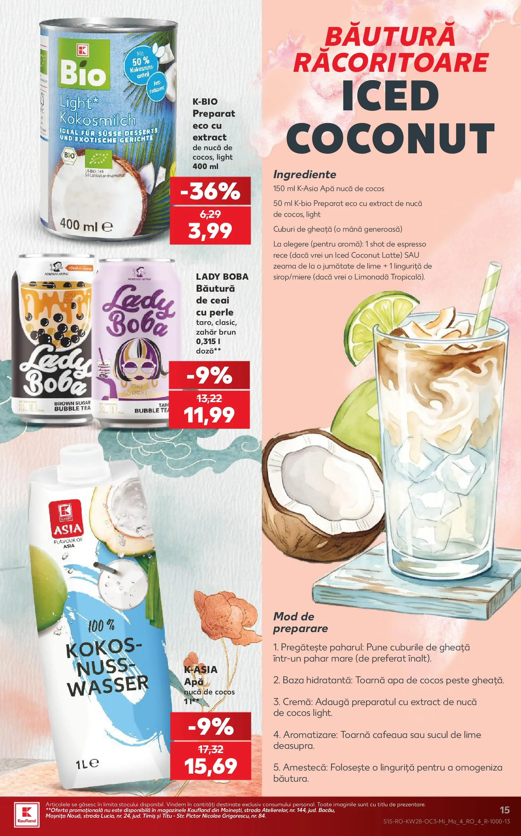 Catalog Kaufland 8 - 13 Iulie 2026 | Pagina 15 | Produse: Lime, Akrilik boya, Cremă, Apă