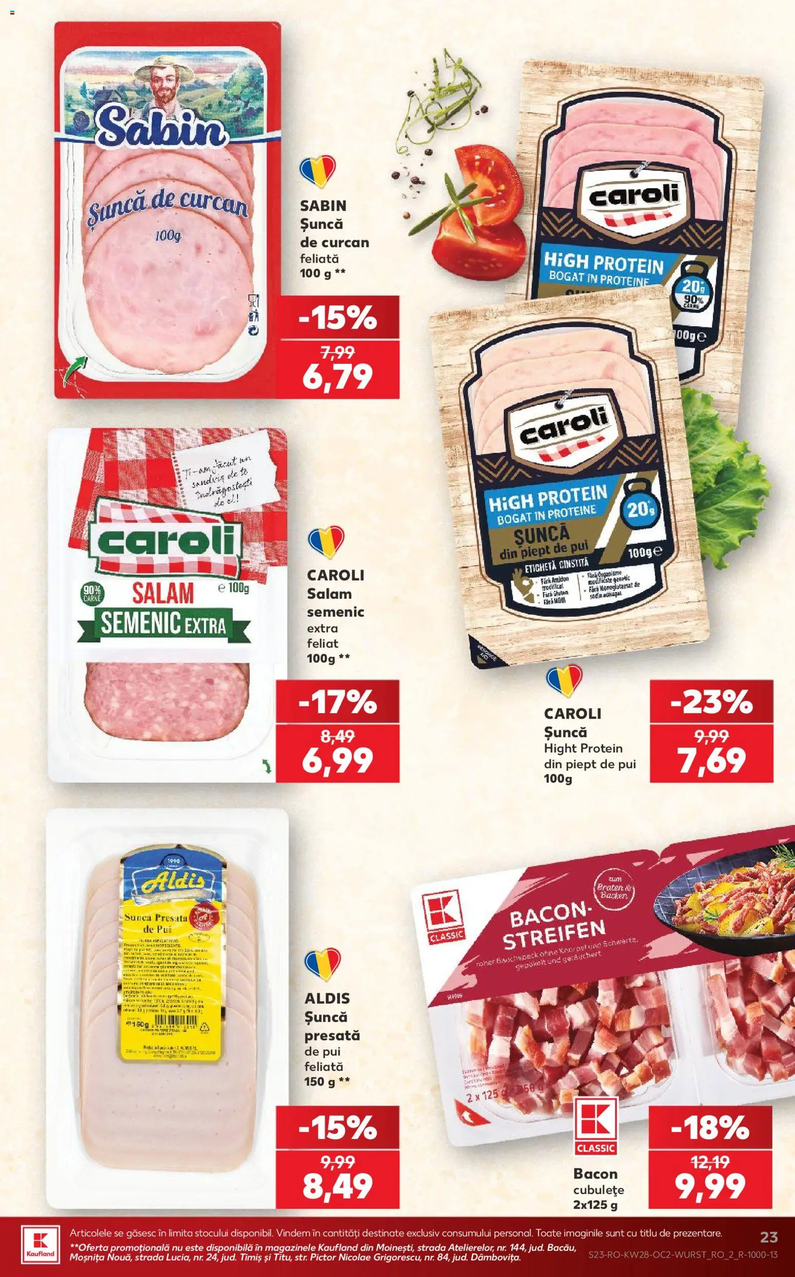 Catalog Kaufland 8 - 13 Iulie 2026 | Pagina 23 | Produse: Masaüstü kılıfı, Hacıyatmaz Kedi Oyuncağı, Bacon, Salam