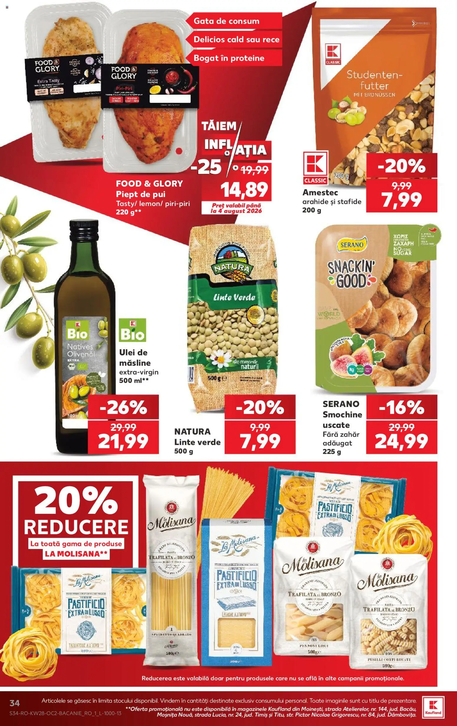 Catalog Kaufland 8 - 13 Iulie 2026 | Pagina 34 | Produse: Masaüstü kılıfı, Ulei, Stafide, Zahăr