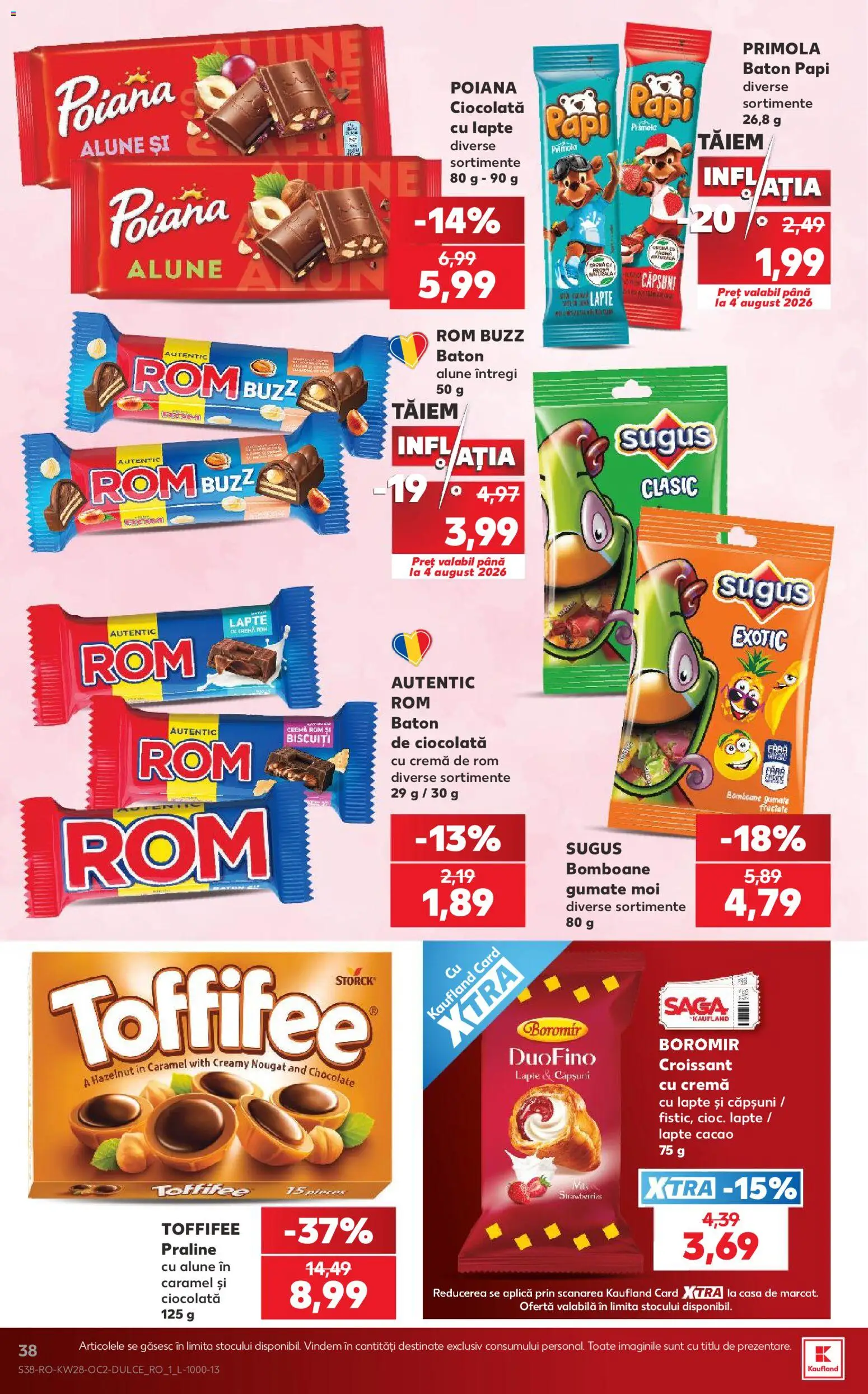 Catalog Kaufland 8 - 13 Iulie 2026 | Pagina 38 | Produse: Ödül oyuncağı, Lapte, Cremă, Ciocolată
