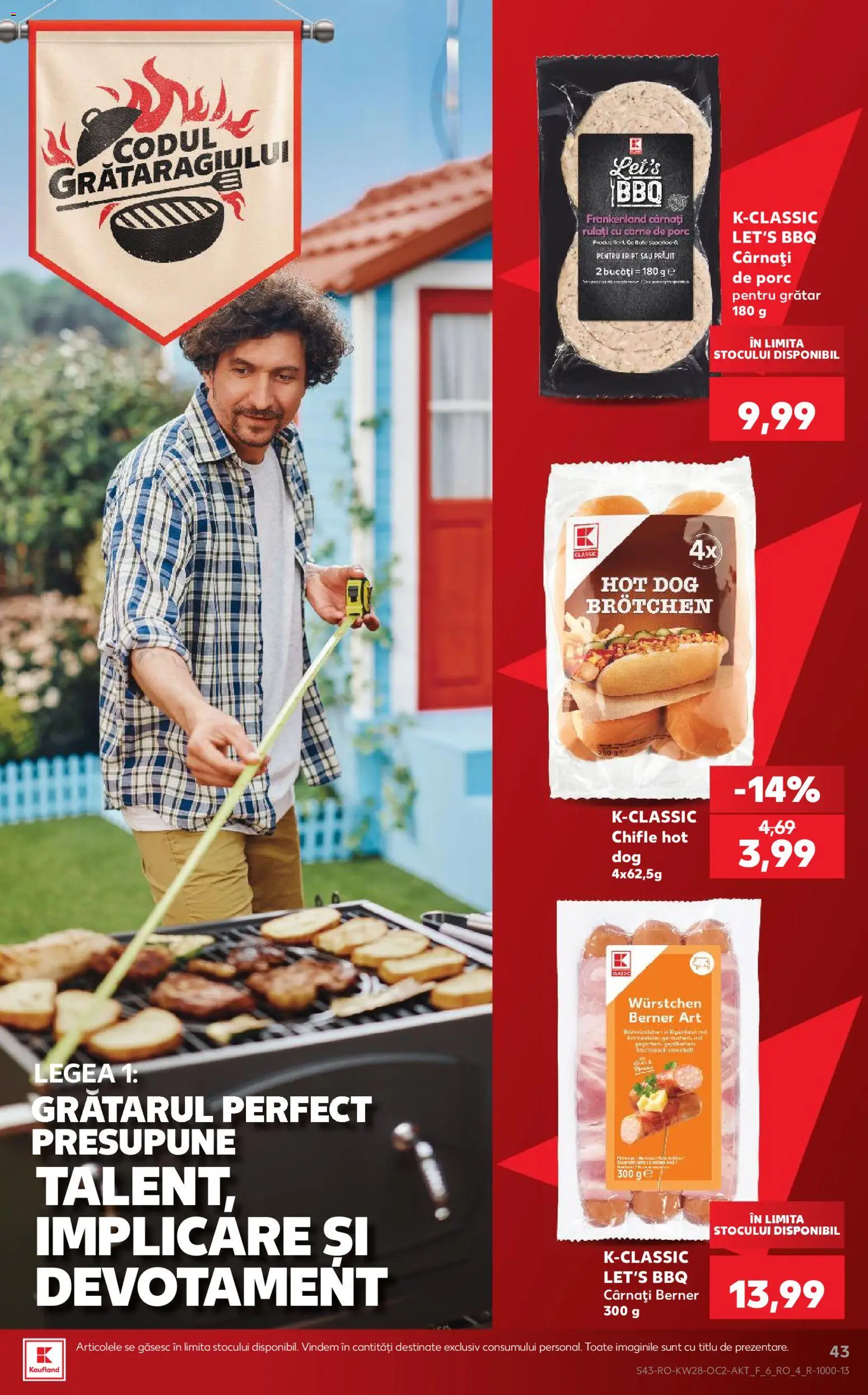 Catalog Kaufland 8 - 13 Iulie 2026 | Pagina 43 | Produse: Grătar, Carne De Porc, Cârnați