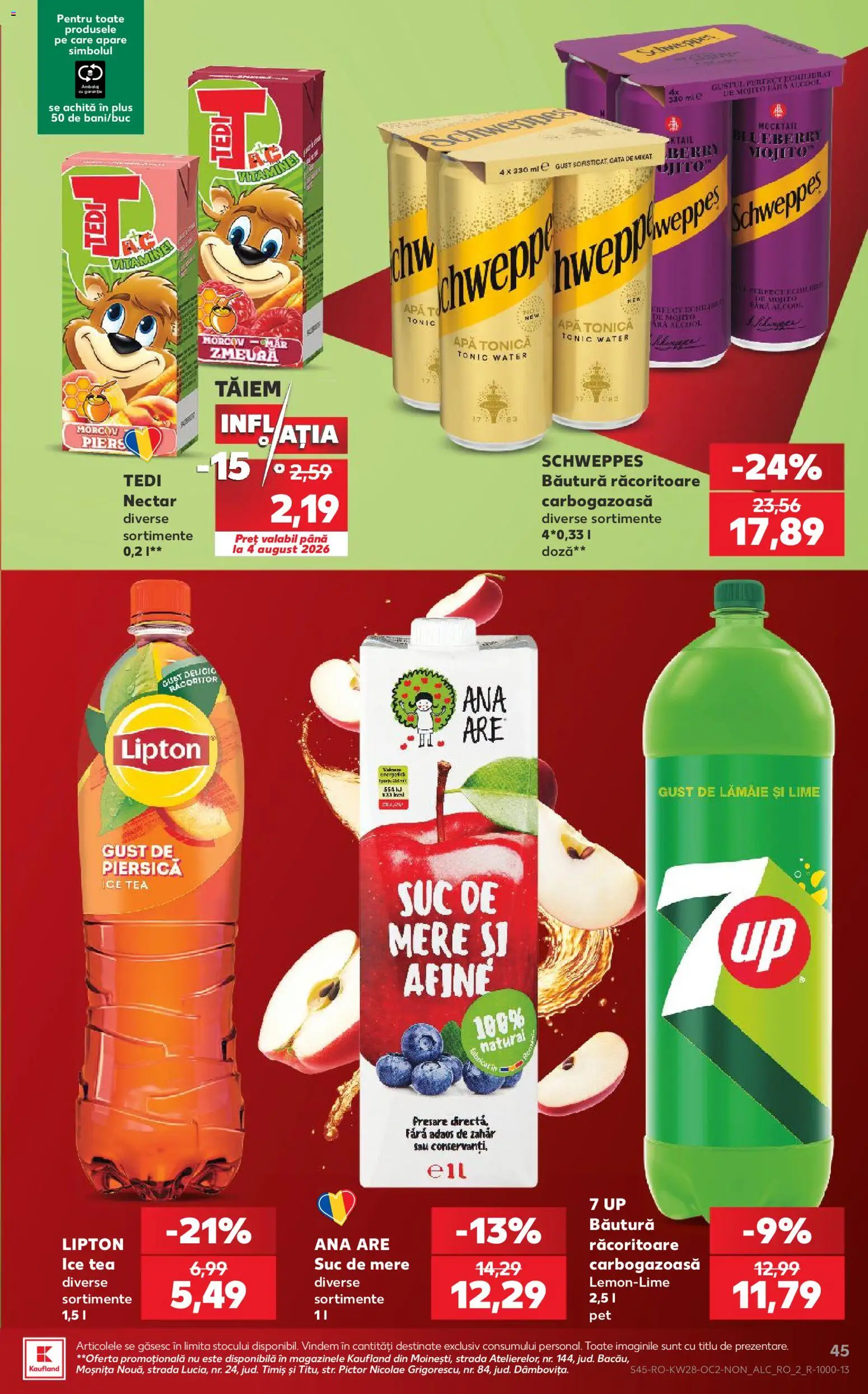 Catalog Kaufland 8 - 13 Iulie 2026 | Pagina 45 | Produse: Mere, Apă, Zahăr, Lămâie