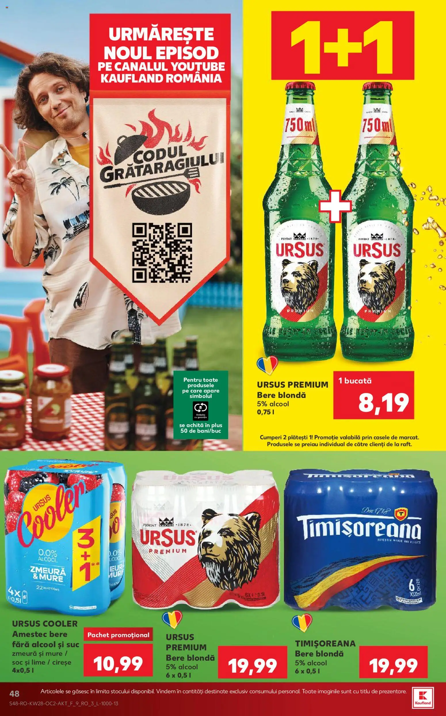 Catalog Kaufland 8 - 13 Iulie 2026 | Pagina 48 | Produse: Lime, Zmeură, Suc, Bere