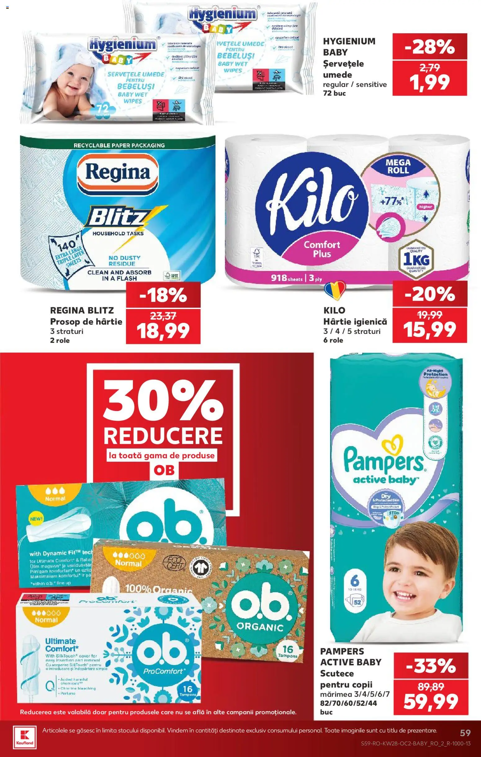 Catalog Kaufland 8 - 13 Iulie 2026 | Pagina 59 | Produse: Pomelo, Role, Șervețele umede, Scutece