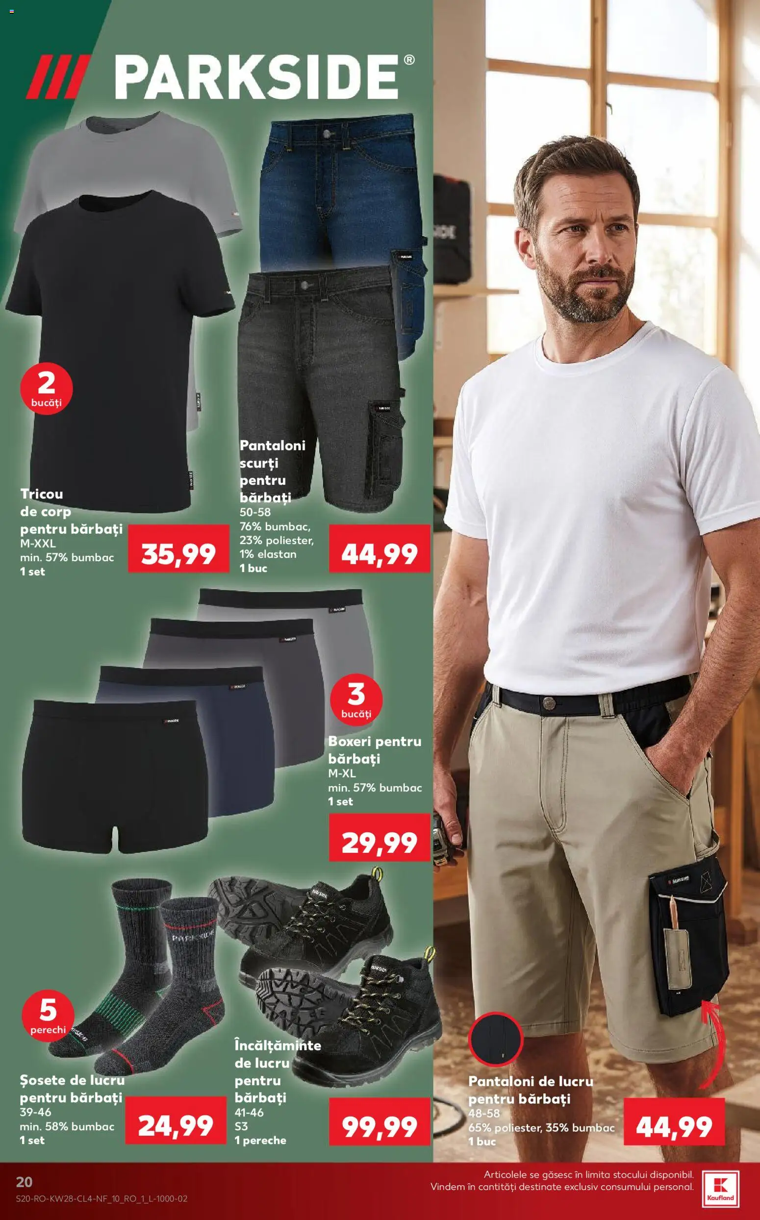 Catalog Kaufland 8 - 13 Iulie 2026 | Pagina 20 | Produse: Bornoz takımı, Pantaloni, Șosete, Boxeri