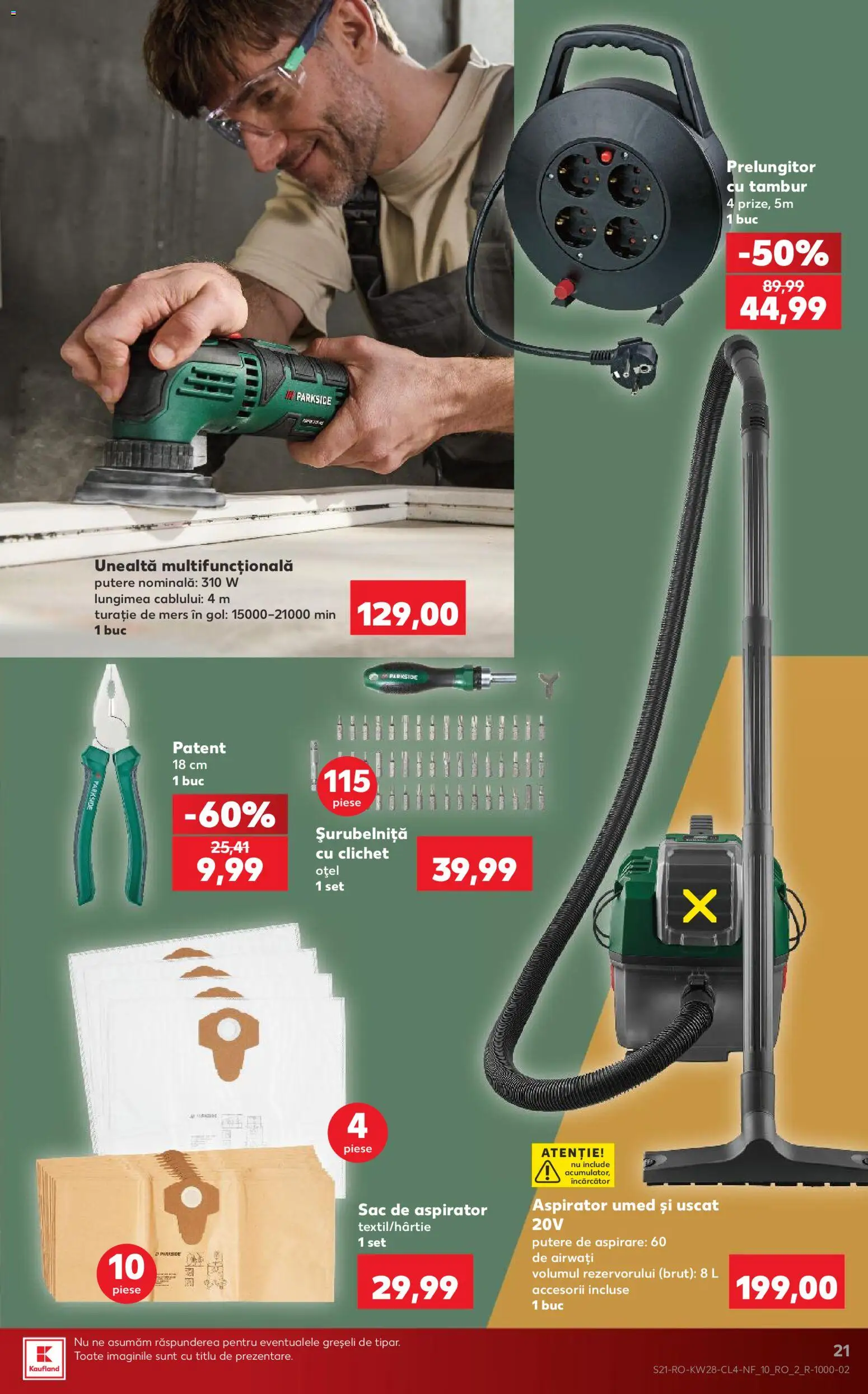 Catalog Kaufland 8 - 13 Iulie 2026 | Pagina 21 | Produse: Încărcător, Prelungitor, Aspirator