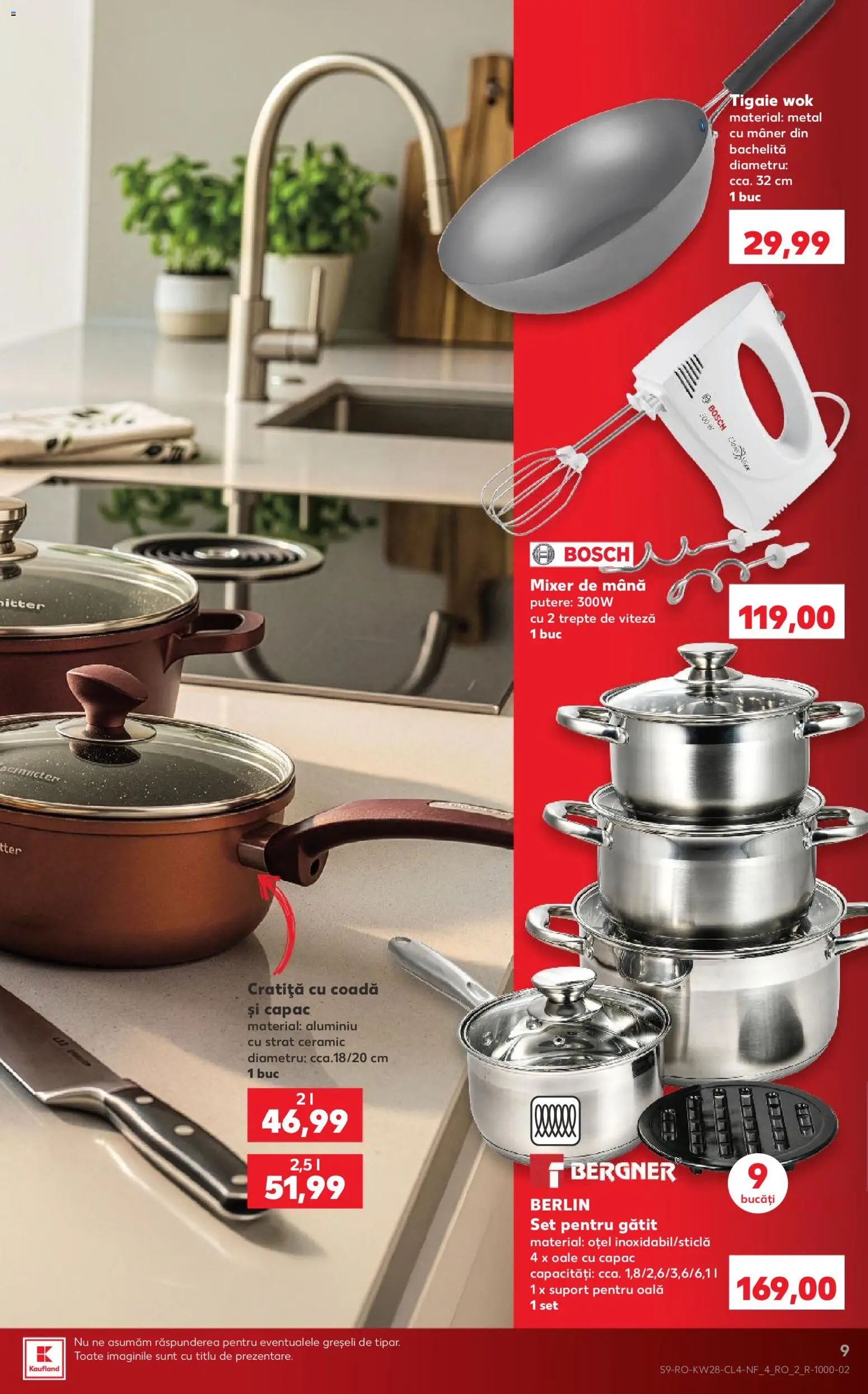 Catalog Kaufland 8 - 13 Iulie 2026 | Pagina 9 | Produse: Cratiță, Oală, Mixer, Mâner