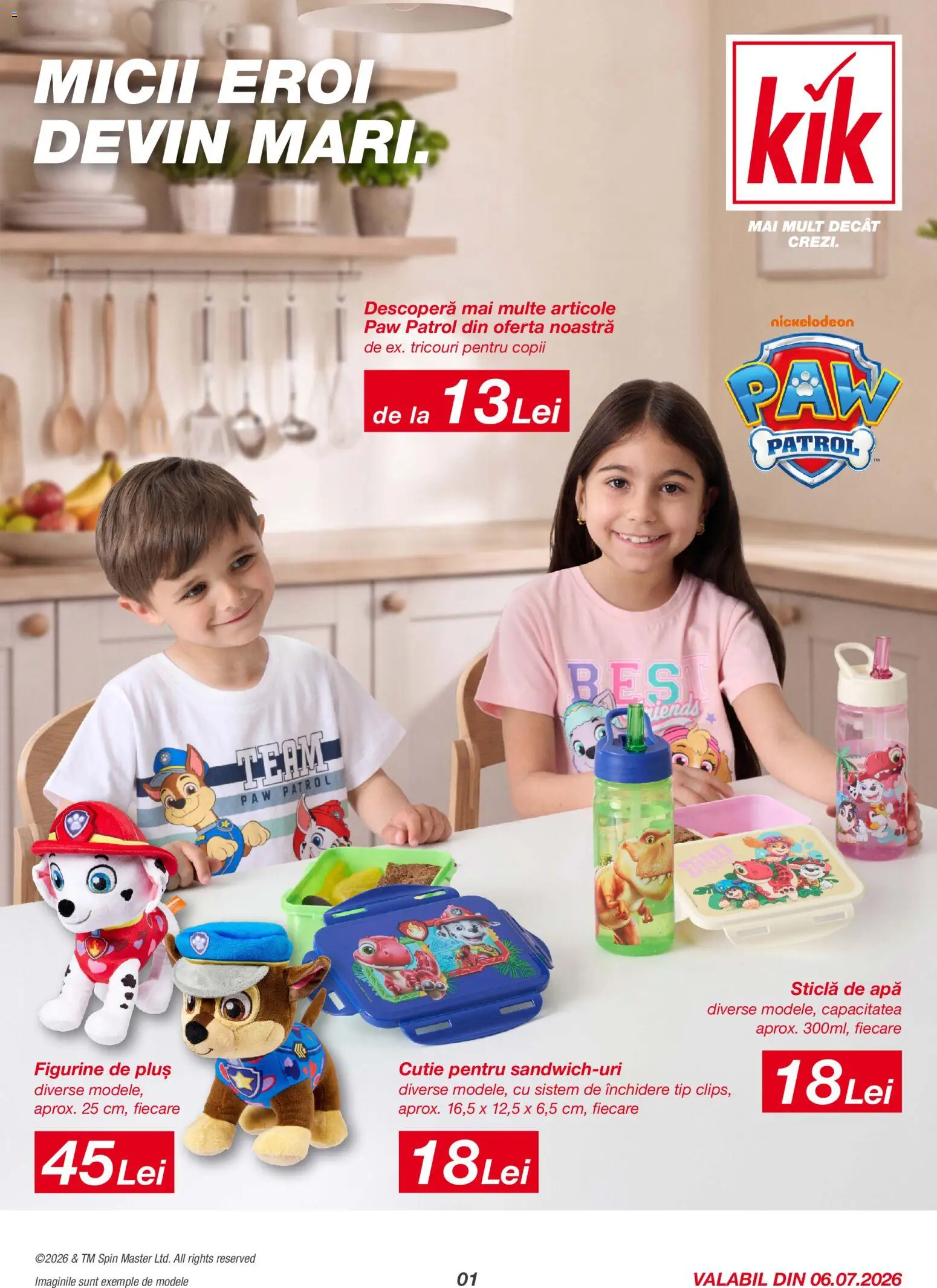 Catalog Kik 6 - 25 Iulie 2026 | Pagina 1 | Produse: Cutie, Apă