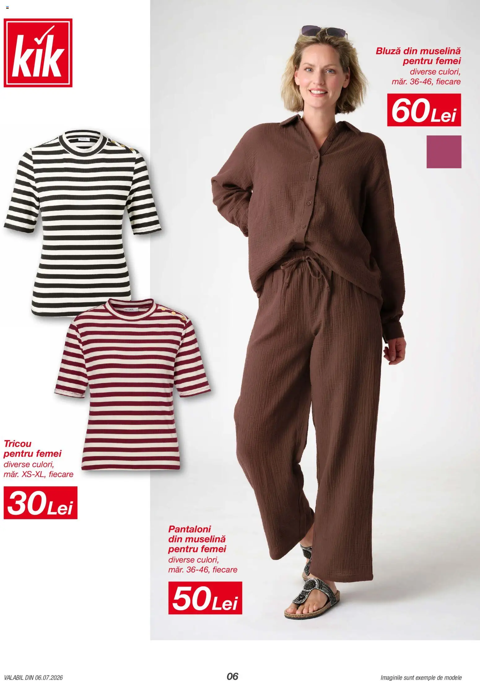 Catalog Kik 6 - 25 Iulie 2026 | Pagina 6 | Produse: Tricou, Bluză, Pantaloni