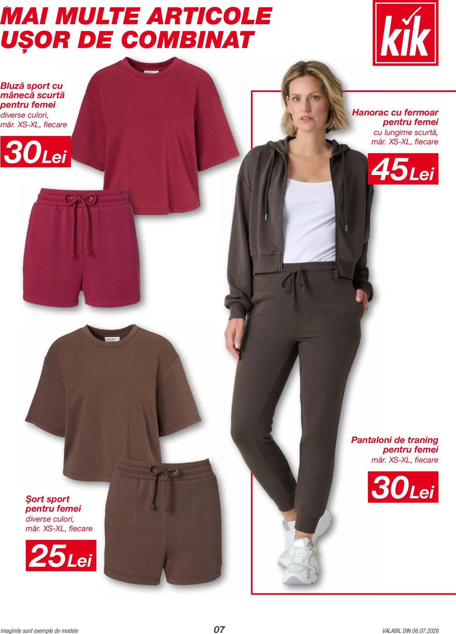 Catalog Kik 6 - 25 Iulie 2026 | Pagina 7 | Produse: Șort, Bluză, Pantaloni, Keşe
