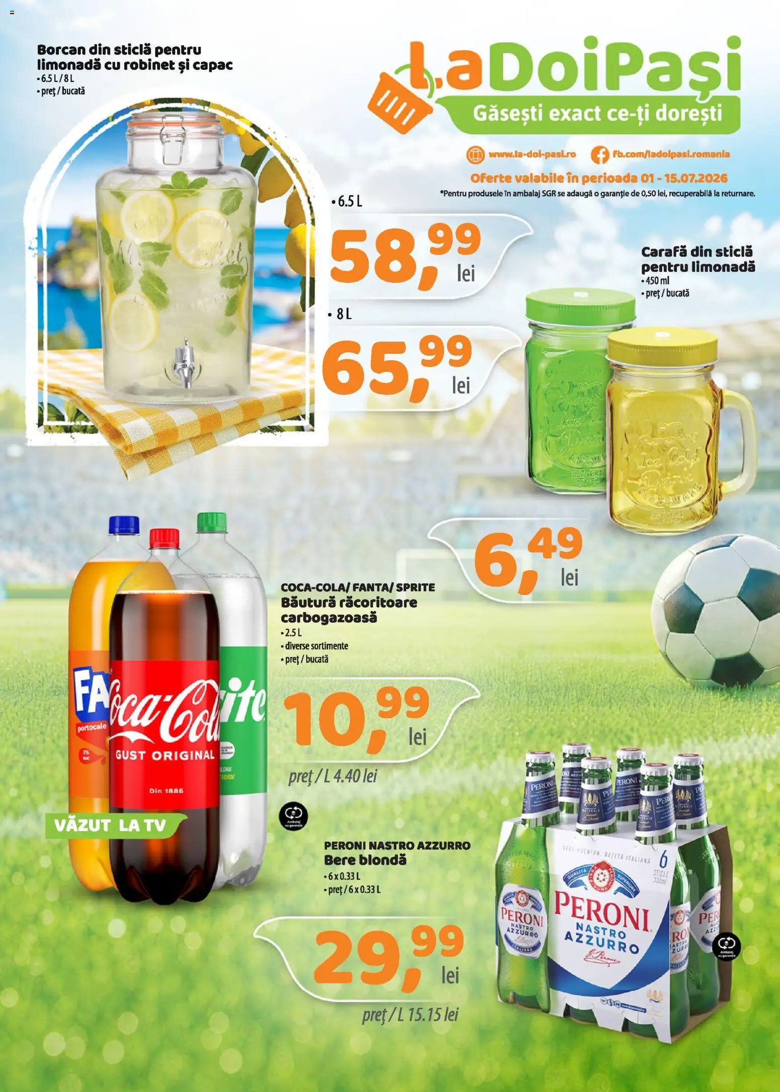 Catalog LaDoiPași 1 - 14 Iulie 2026 | Pagina 1 | Produse: Sıcak su torbası, Borcan, Carafă, Bere
