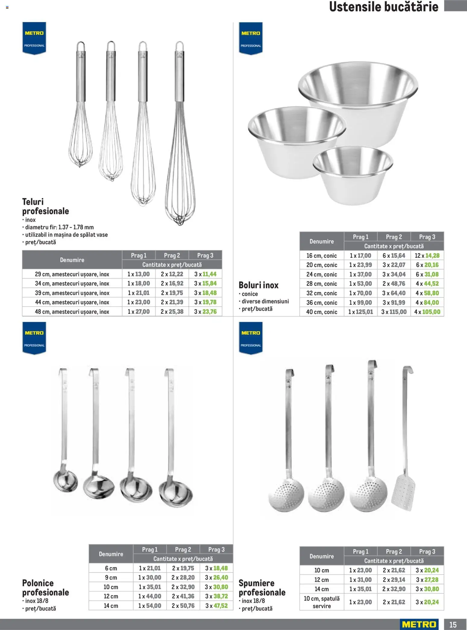 Catalog METRO 1 Iulie - 29 Septembrie 2026 | Pagina 15 | Produse: Mașină De Spălat, Mașină De Spălat Vase, Bucătărie