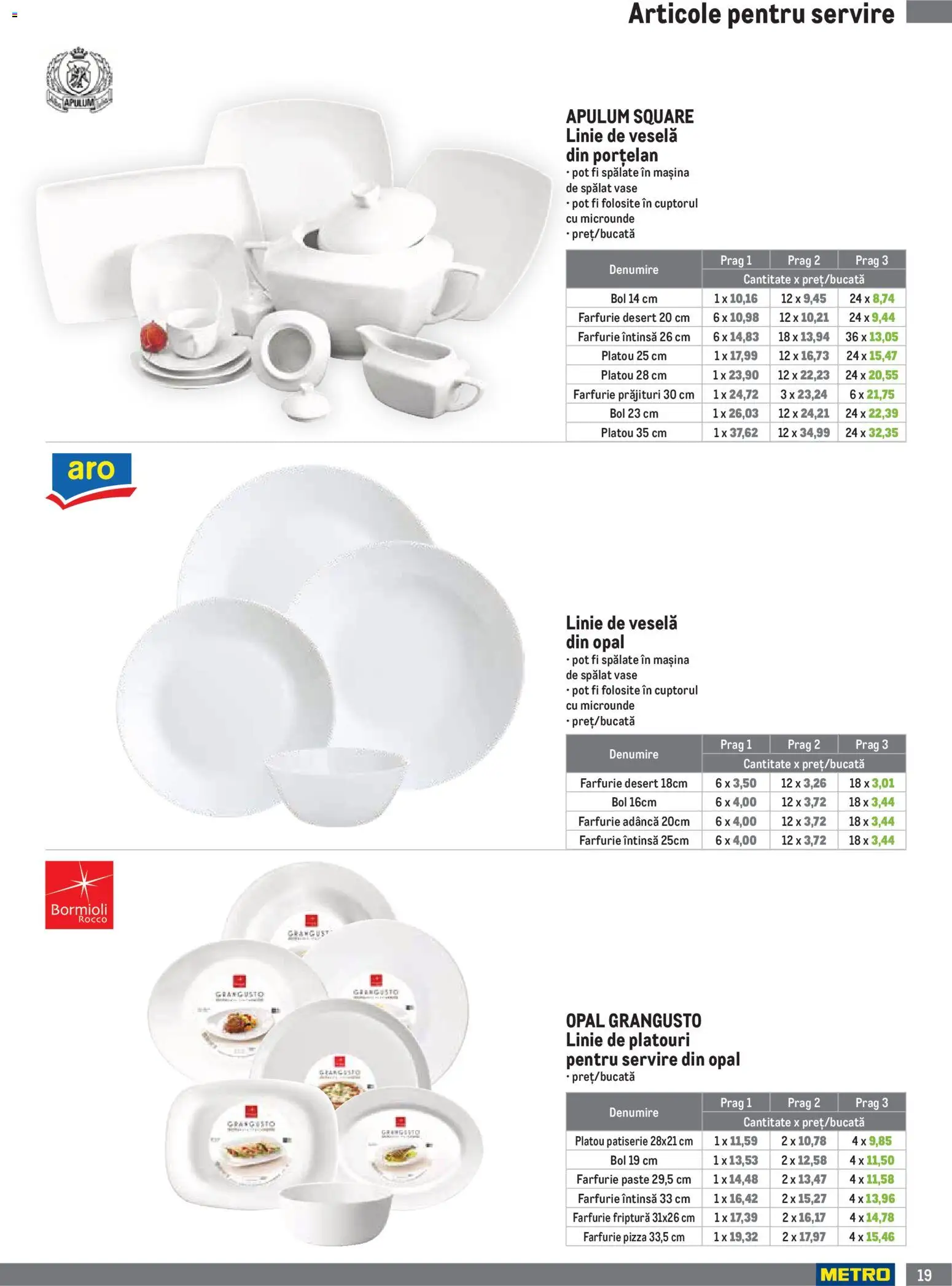 Catalog METRO 1 Iulie - 29 Septembrie 2026 | Pagina 19 | Produse: Mașină De Spălat, Mașină De Spălat Vase, Farfurie, Pizza