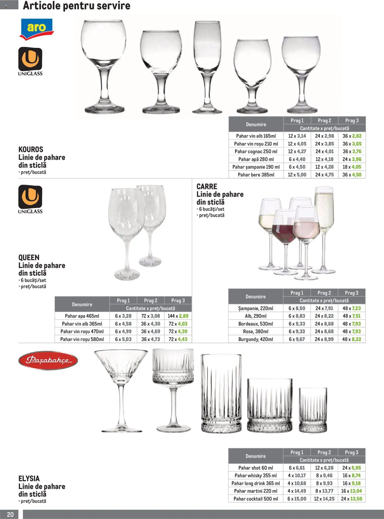 Catalog METRO 1 Iulie - 29 Septembrie 2026 | Pagina 20 | Produse: Pahare, Bere, Cocktail, Apă