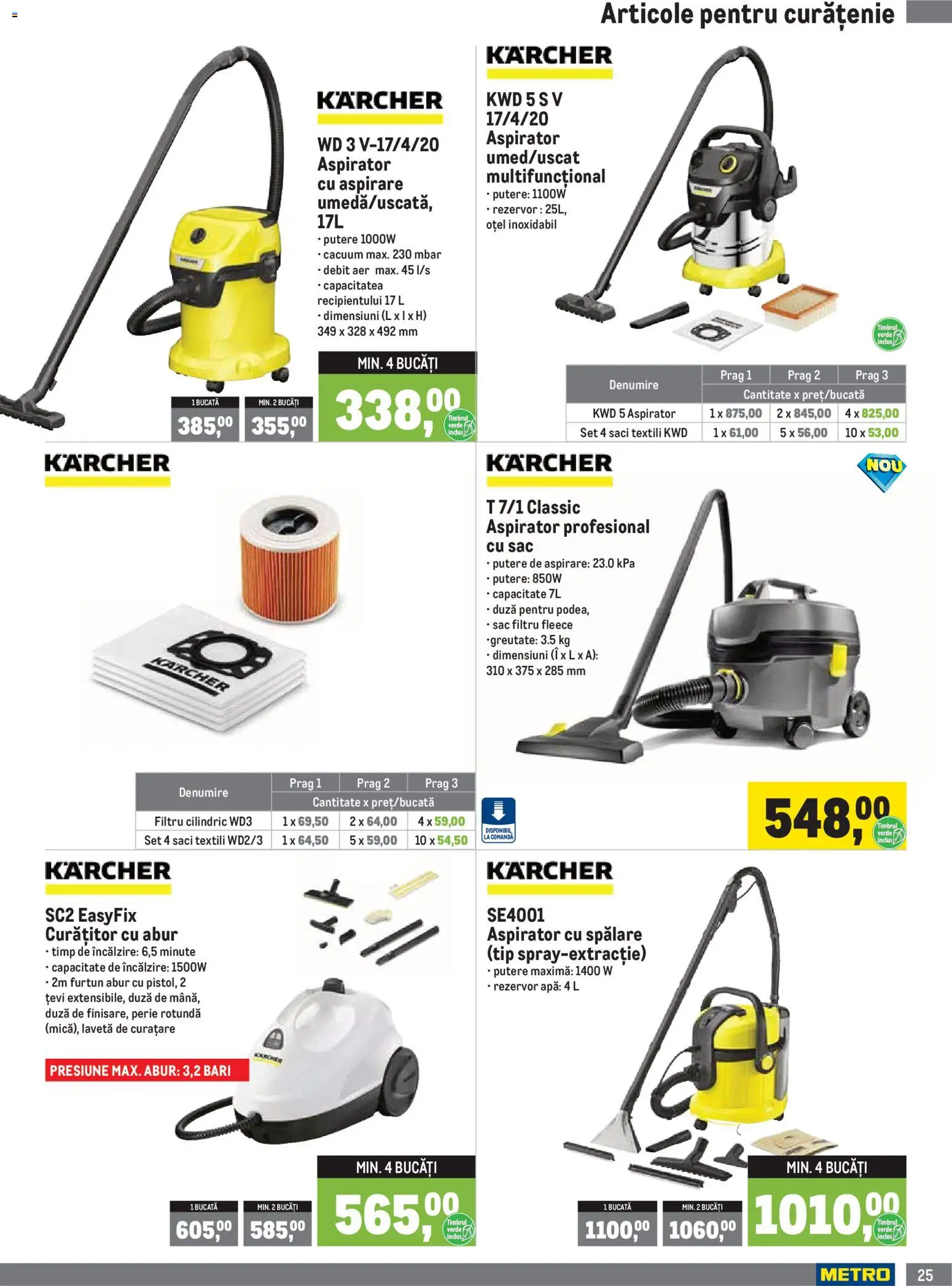 Catalog METRO 1 Iulie - 29 Septembrie 2026 | Pagina 25 | Produse: Aspirator, Perie, Apă