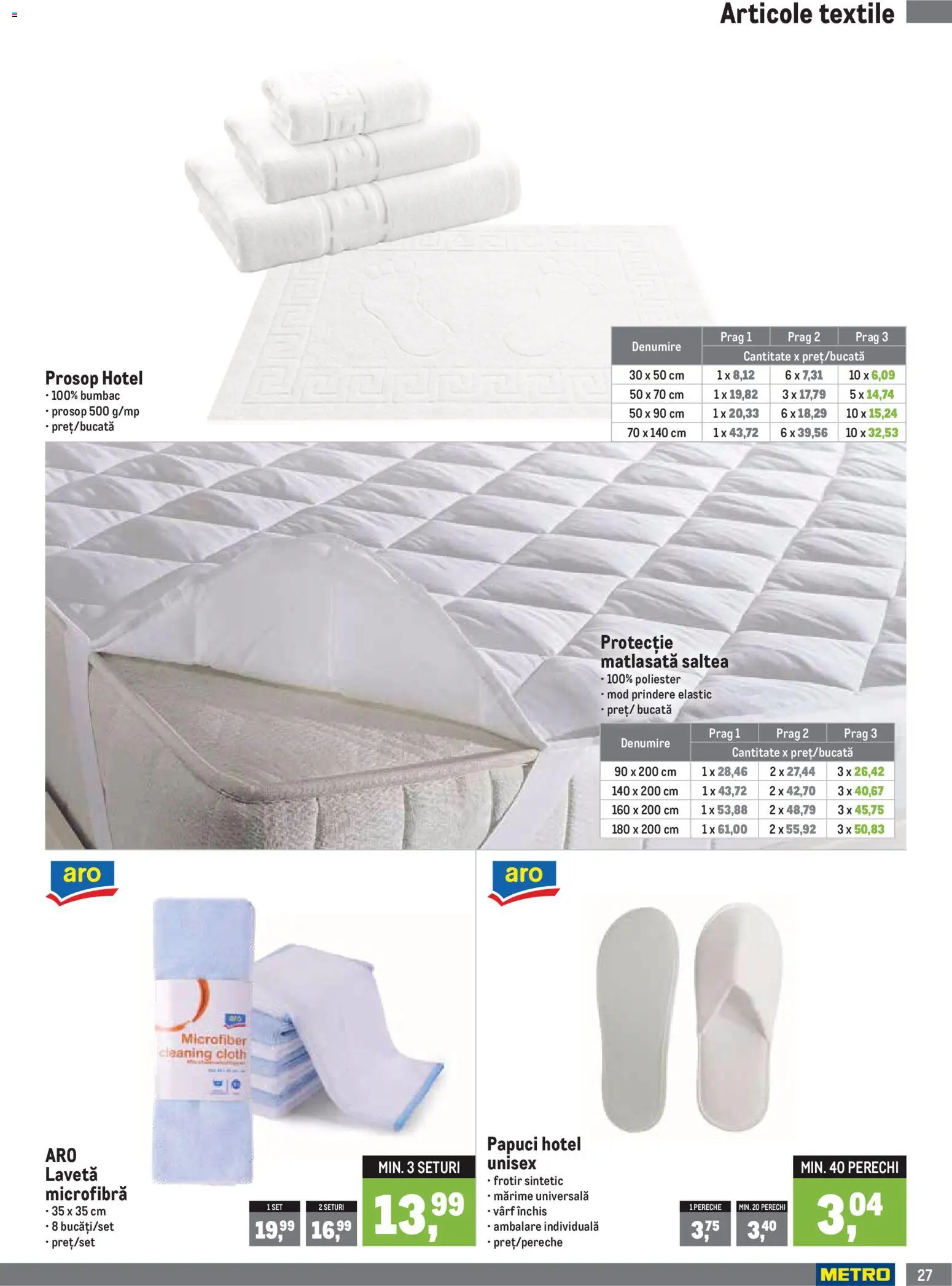 Catalog METRO 1 Iulie - 29 Septembrie 2026 | Pagina 27 | Produse: Saltea, Papuci