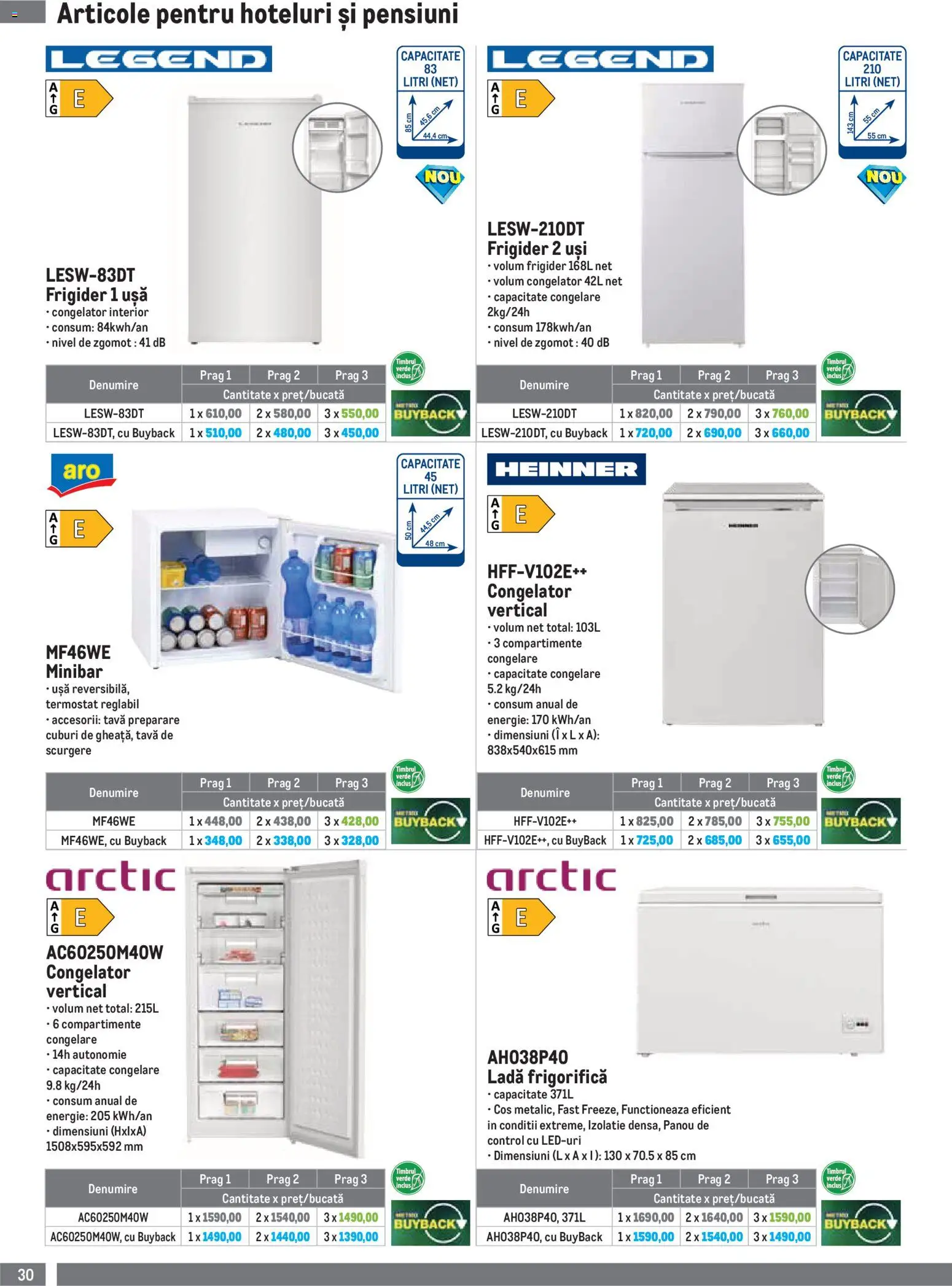 Catalog METRO 1 Iulie - 29 Septembrie 2026 | Pagina 30 | Produse: Congelator, Coș, Ușă, Ladă frigorifică