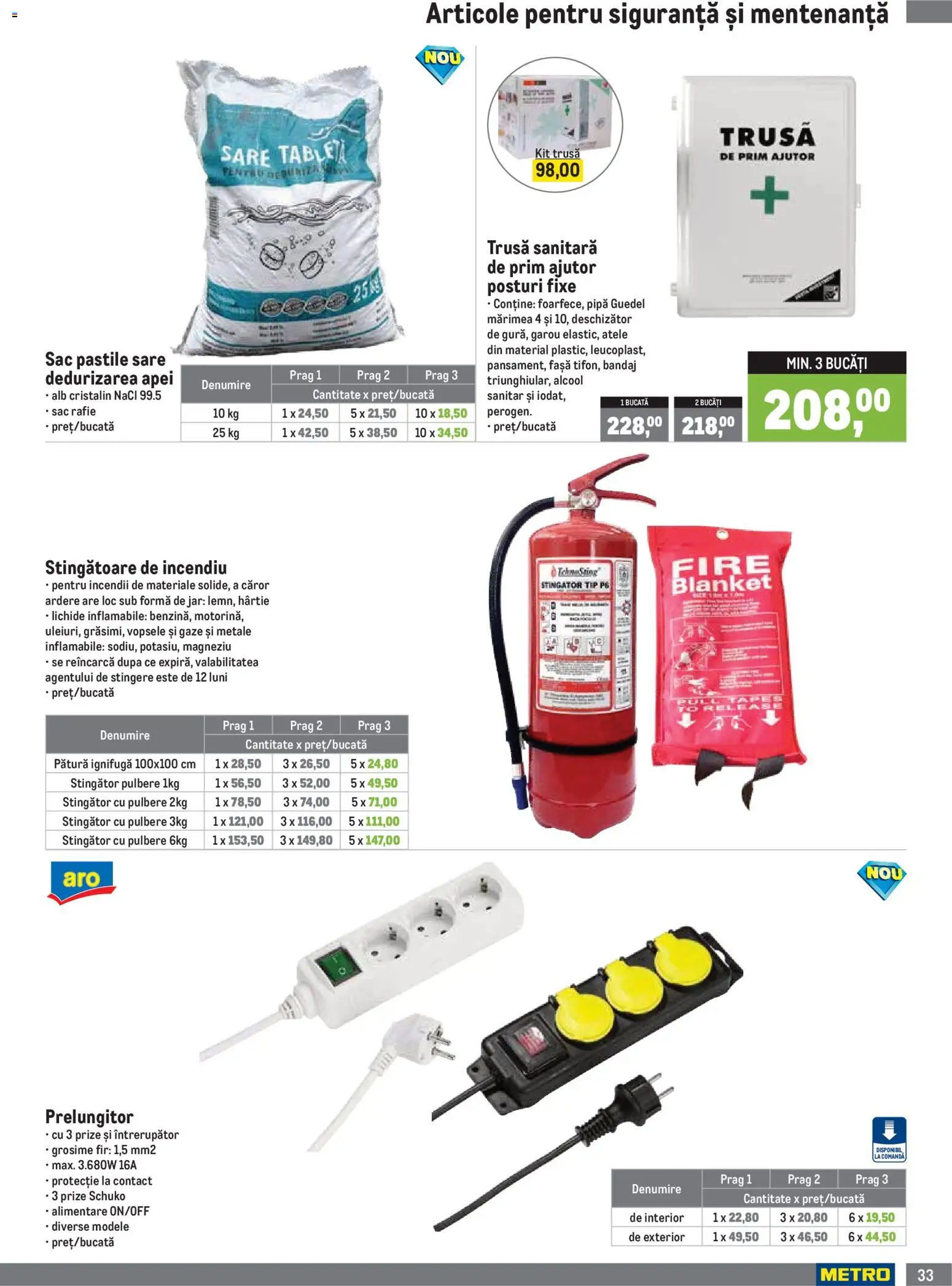 Catalog METRO 1 Iulie - 29 Septembrie 2026 | Pagina 33 | Produse: Prize, Prelungitor, Pătură, Sare