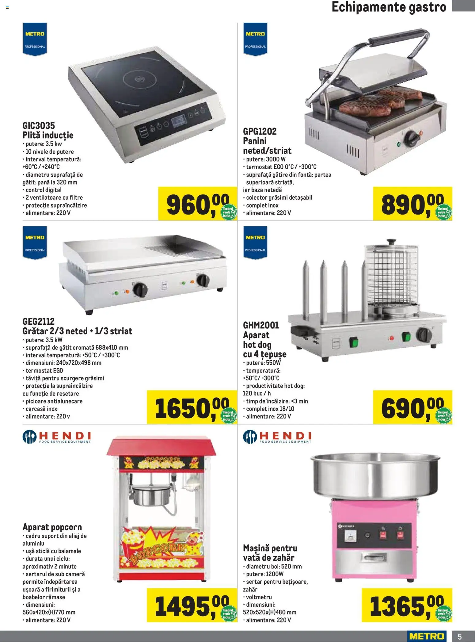 Catalog METRO 1 Iulie - 29 Septembrie 2026 | Pagina 5 | Produse: Plită, Bol, Grătar, Ușă