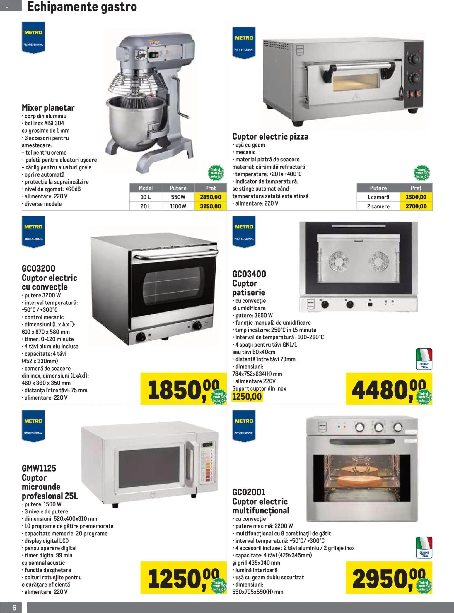 Catalog METRO 1 Iulie - 29 Septembrie 2026 | Pagina 6 | Produse: Memorie, Mixer, Pizza, Ușă