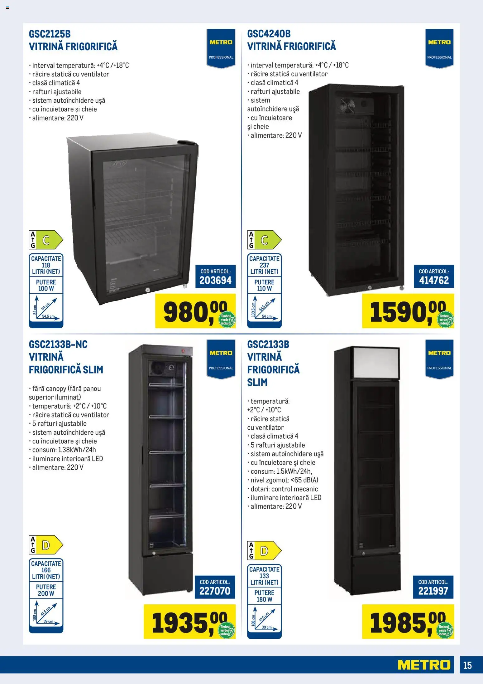 Catalog METRO 1 Iulie - 29 Septembrie 2026 | Pagina 15 | Produse: Ventilator, Babak, Vitrină, Ușă
