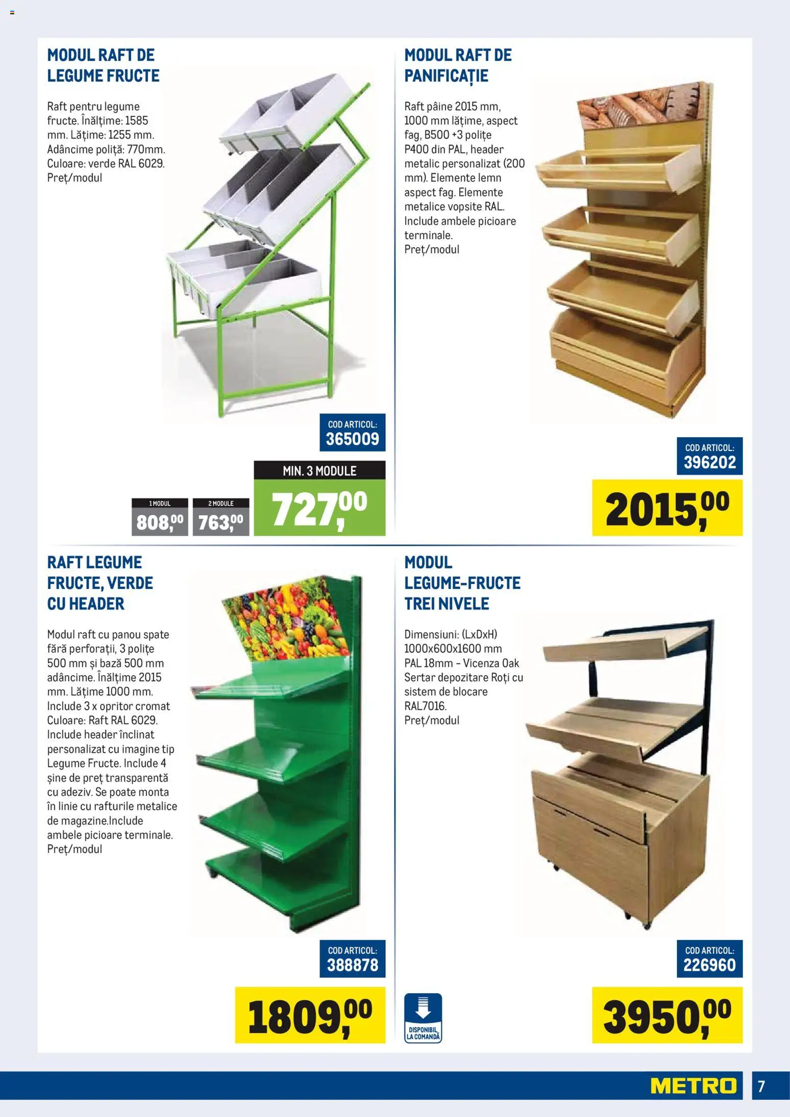 Catalog METRO 1 Iulie - 29 Septembrie 2026 | Pagina 7 | Produse: Raft, Pâine, Legume, Fructe