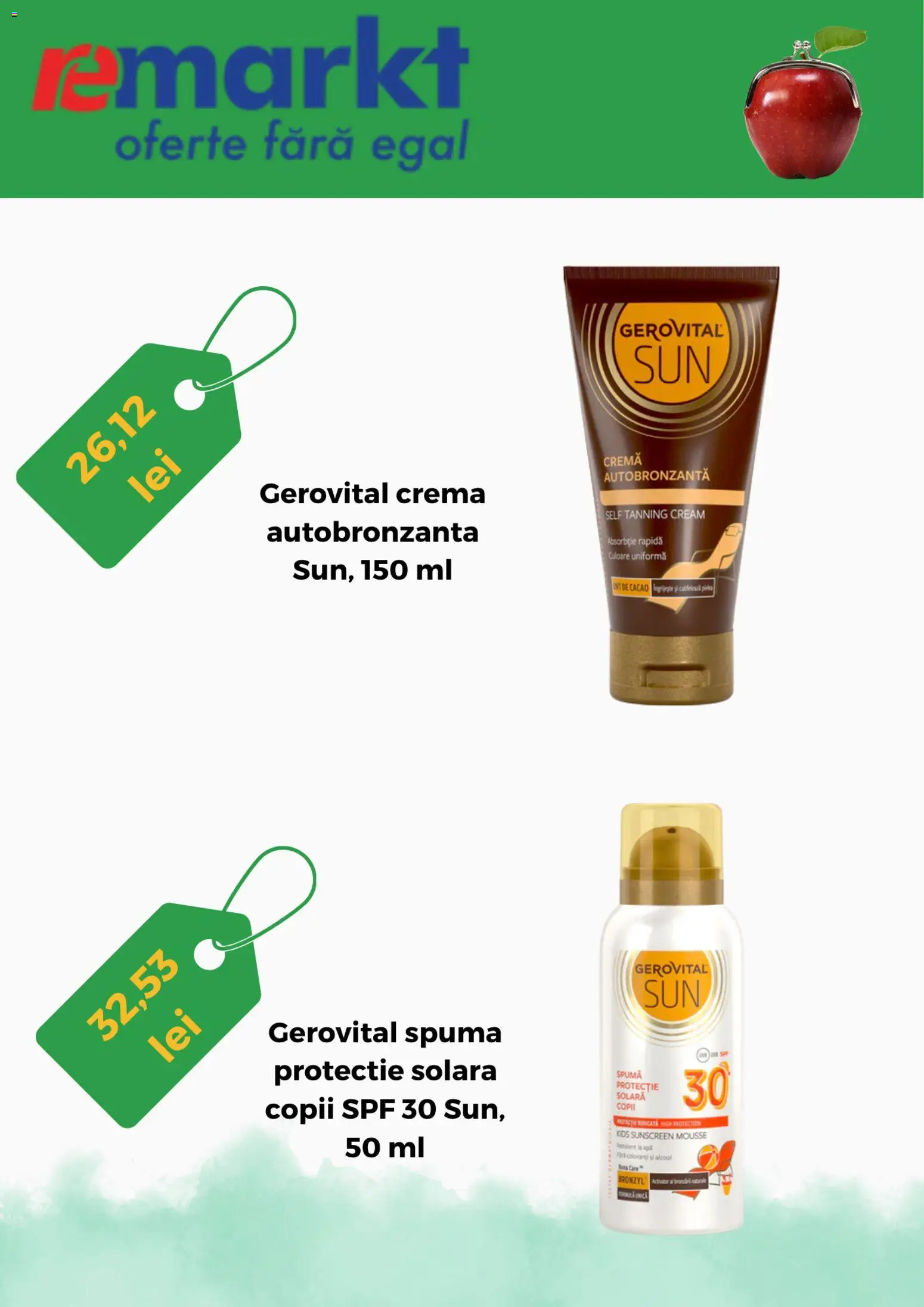 Catalog Remarkt 1 - 30 Iulie 2026 | Pagina 5 | Produse: Cremă, Protecție solară, Cacao, Apă