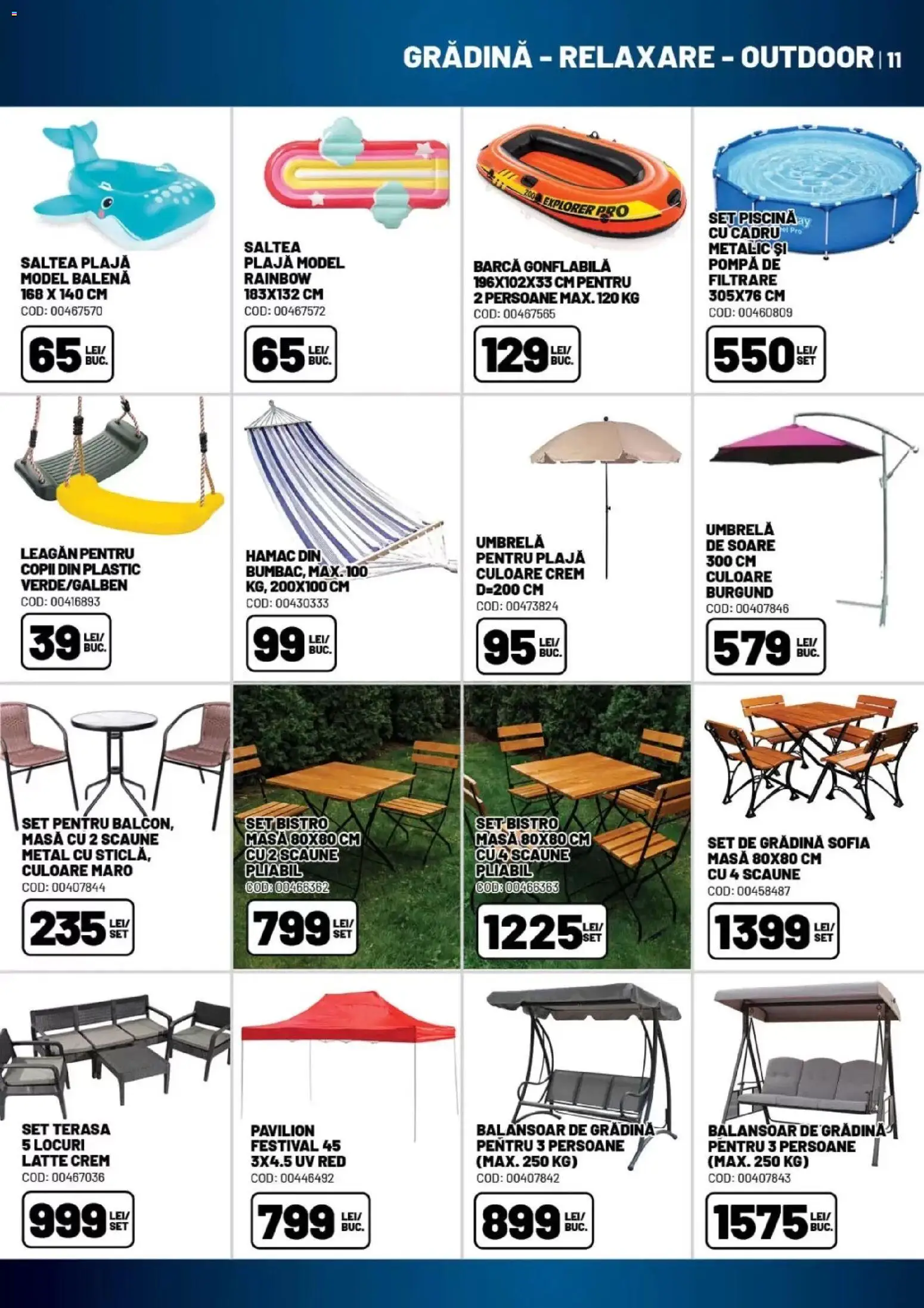 Catalog Ambient 7 Iulie - 12 August 2026 | Pagina 11 | Produse: Umbrelă, Piscină, Masă, Pavilion