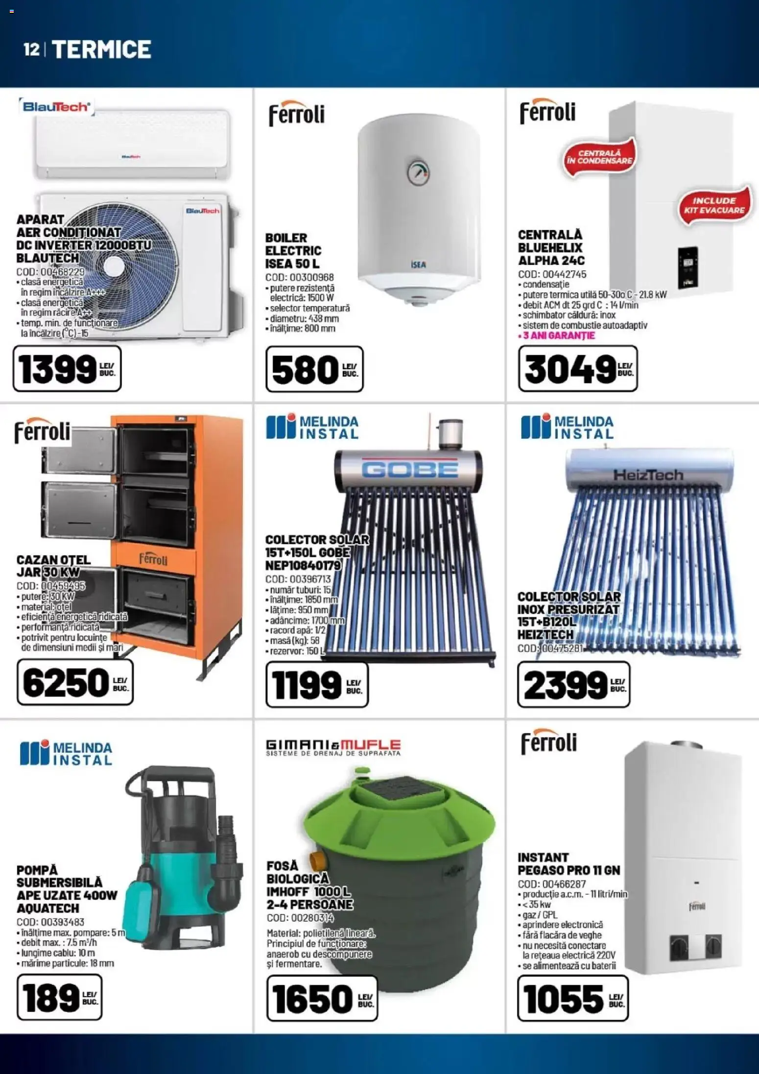 Catalog Ambient 7 Iulie - 12 August 2026 | Pagina 12 | Produse: Boiler, Cablu, Baterii, Apă