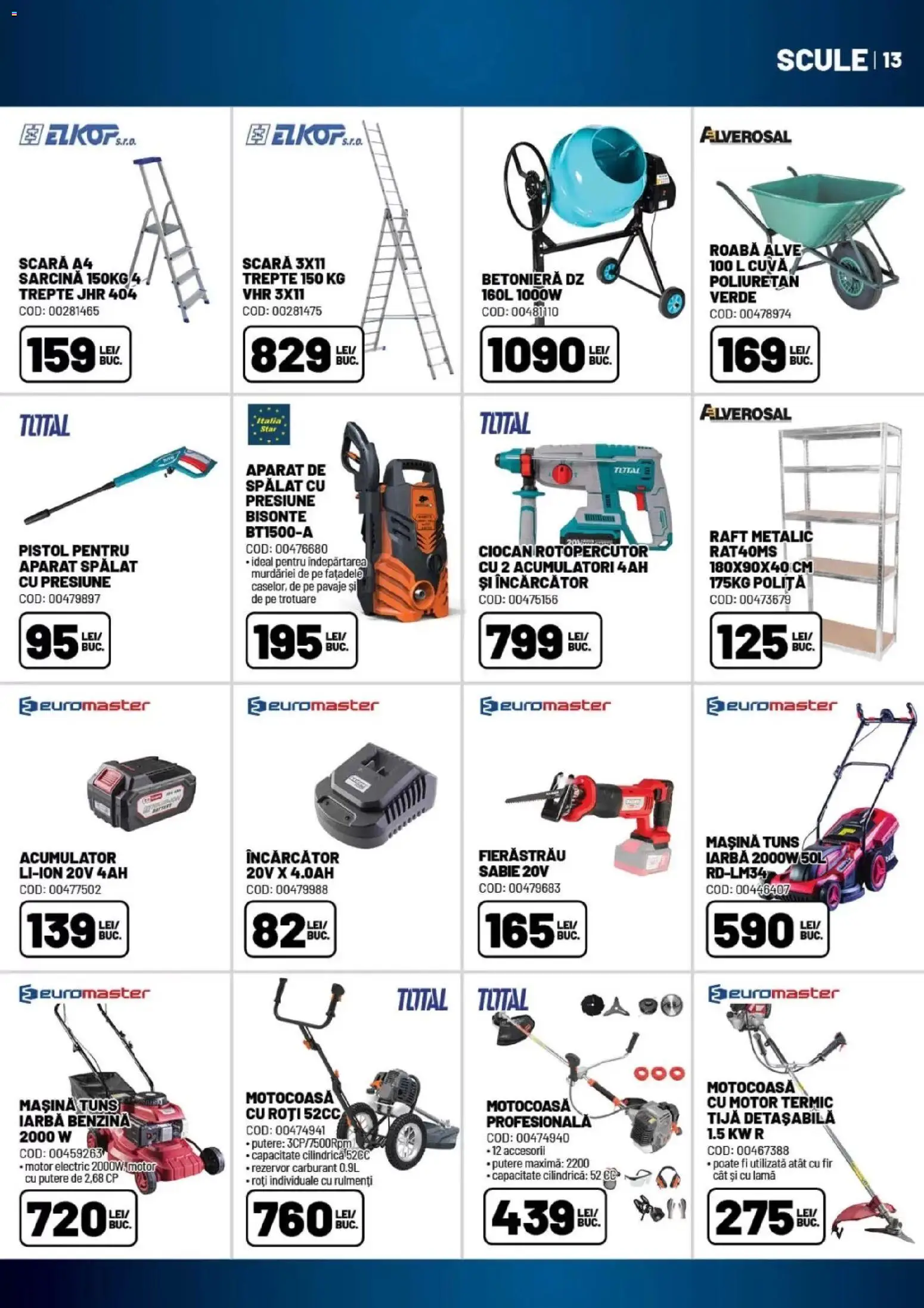 Catalog Ambient 7 Iulie - 12 August 2026 | Pagina 13 | Produse: Încărcător, Aparat de spălat cu presiune, Scară, Raft