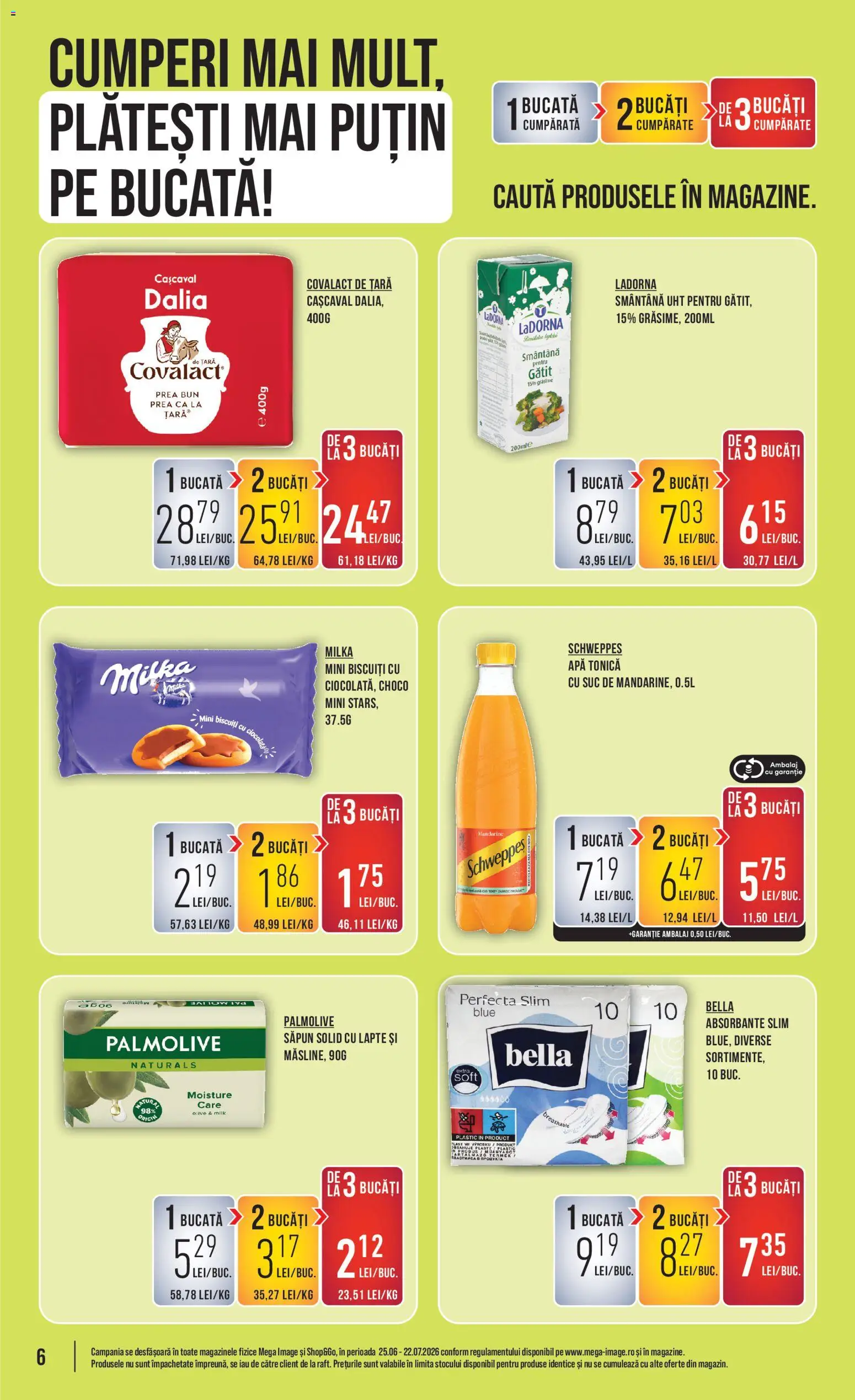 Catalog Mega Image 9 - 14 Iulie 2026 | Pagina 6 | Produse: Săpun solid, Cașcaval, Lapte, Suc