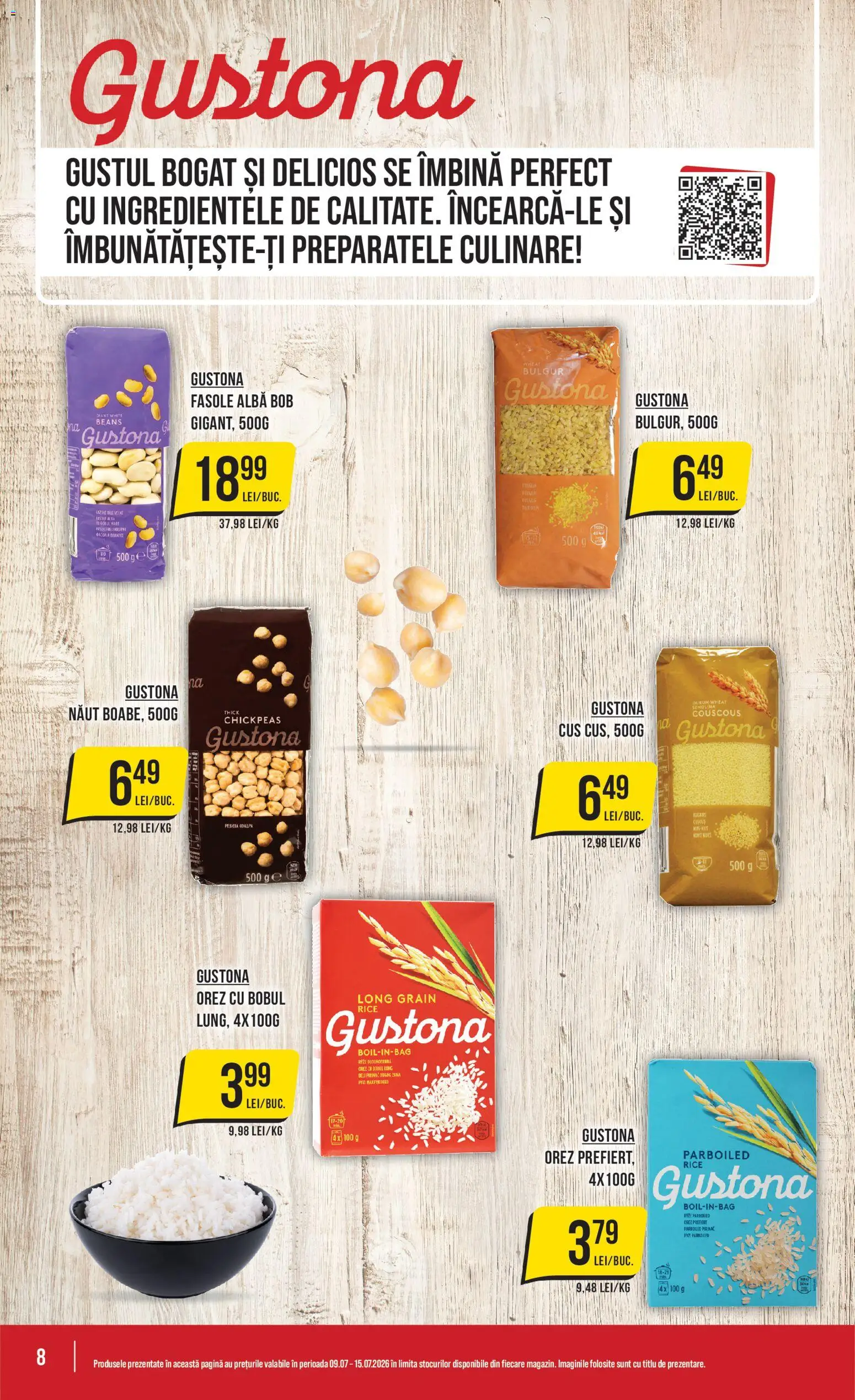 Catalog Mega Image 9 - 14 Iulie 2026 | Pagina 8 | Produse: Orez, Fasole albă