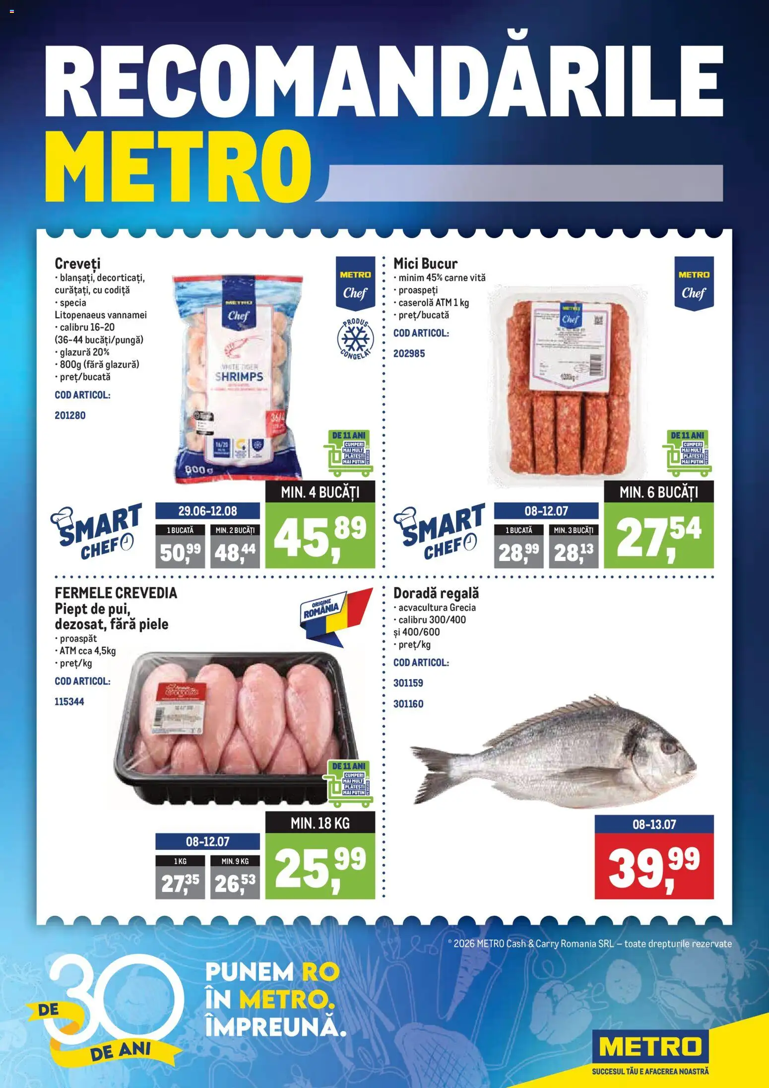 Catalog METRO 6 - 11 Iulie 2026 | Pagina 1 | Produse: Mici
