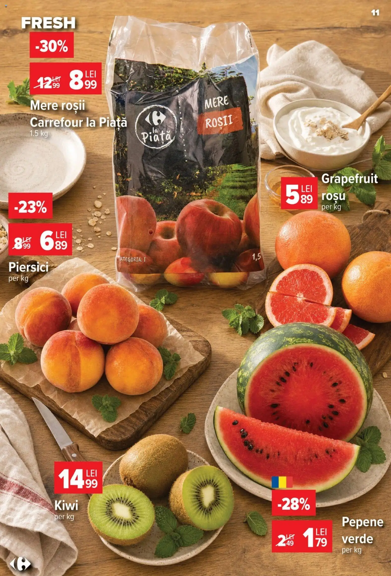 Catalog Carrefour 8 - 13 Iulie 2026 | Pagina 12 | Produse: Pepene Verde, Mere, Roșii, Kiwi