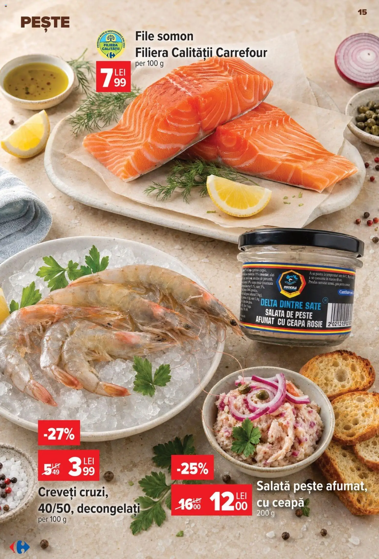 Catalog Carrefour 8 - 13 Iulie 2026 | Pagina 16 | Produse: Pește, Salată, Ceapă